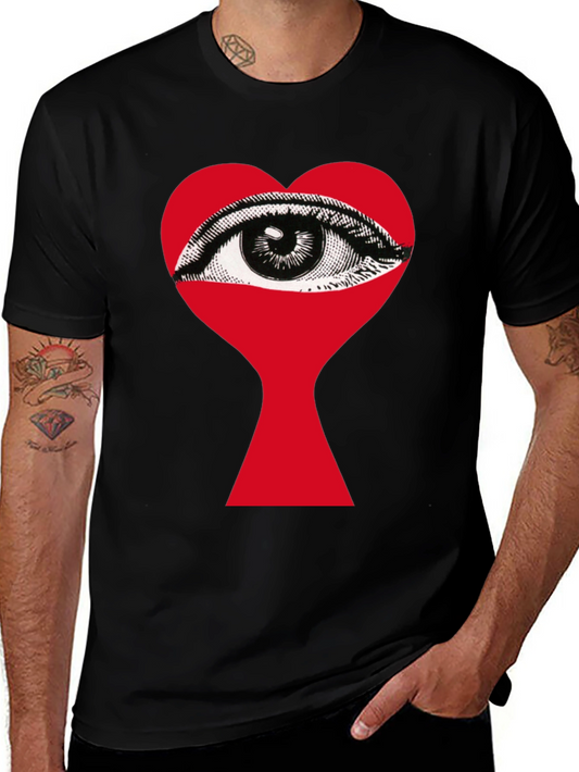 Eye Heart Graphic T-Shirt - Unique Print Tee