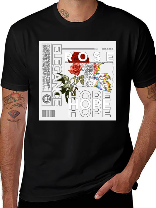 Elegant Rose Hope Graphic Tee