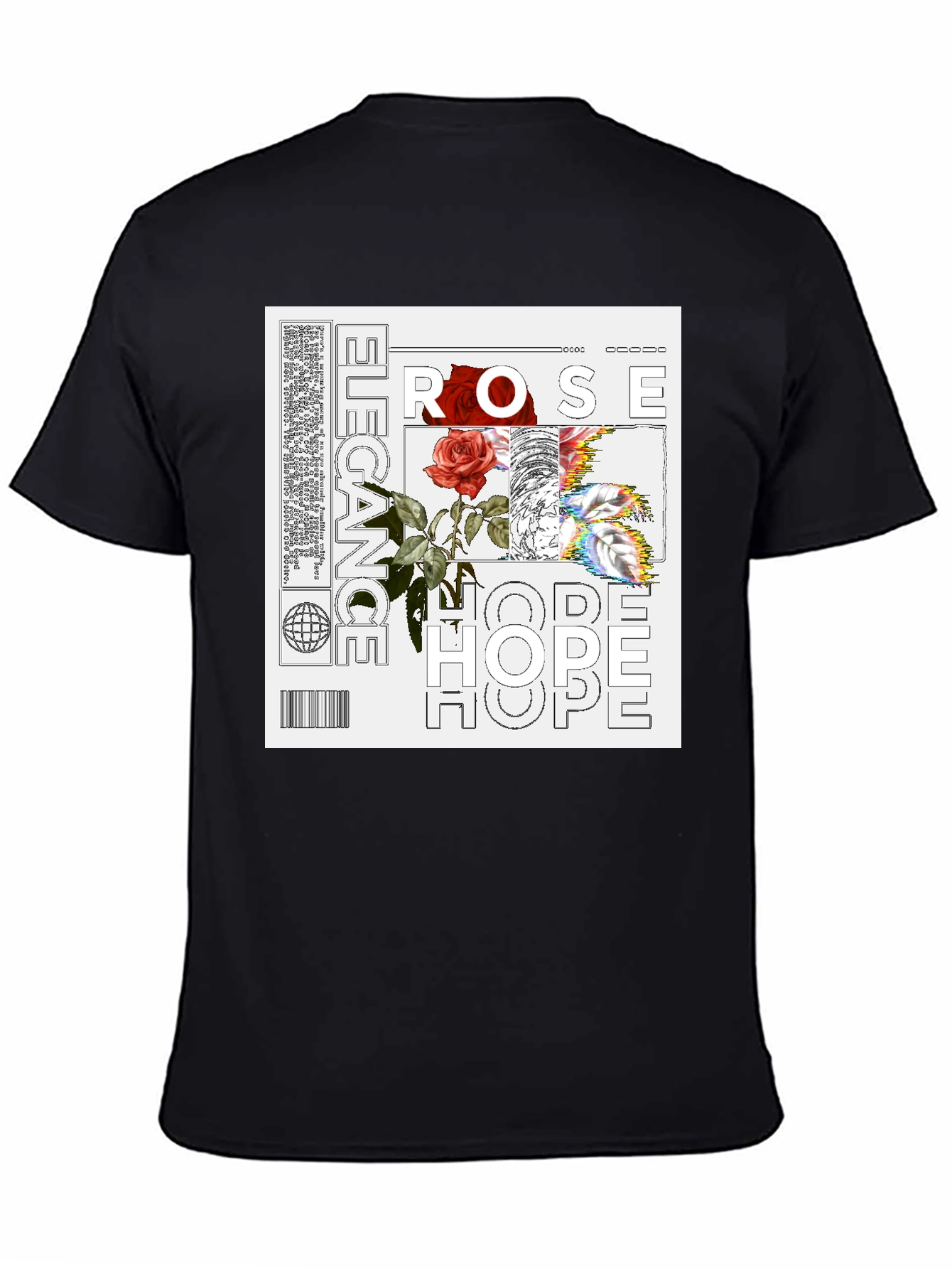 Elegant Rose Hope Graphic Tee