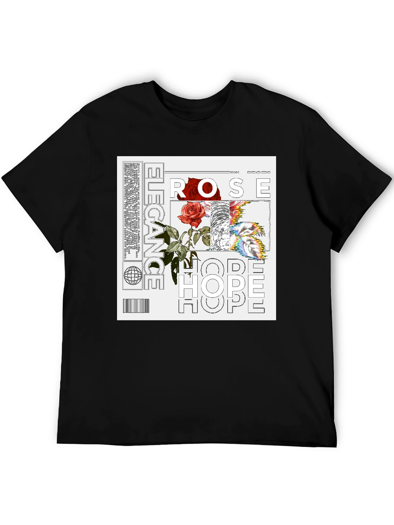 Elegant Rose Hope Graphic Tee