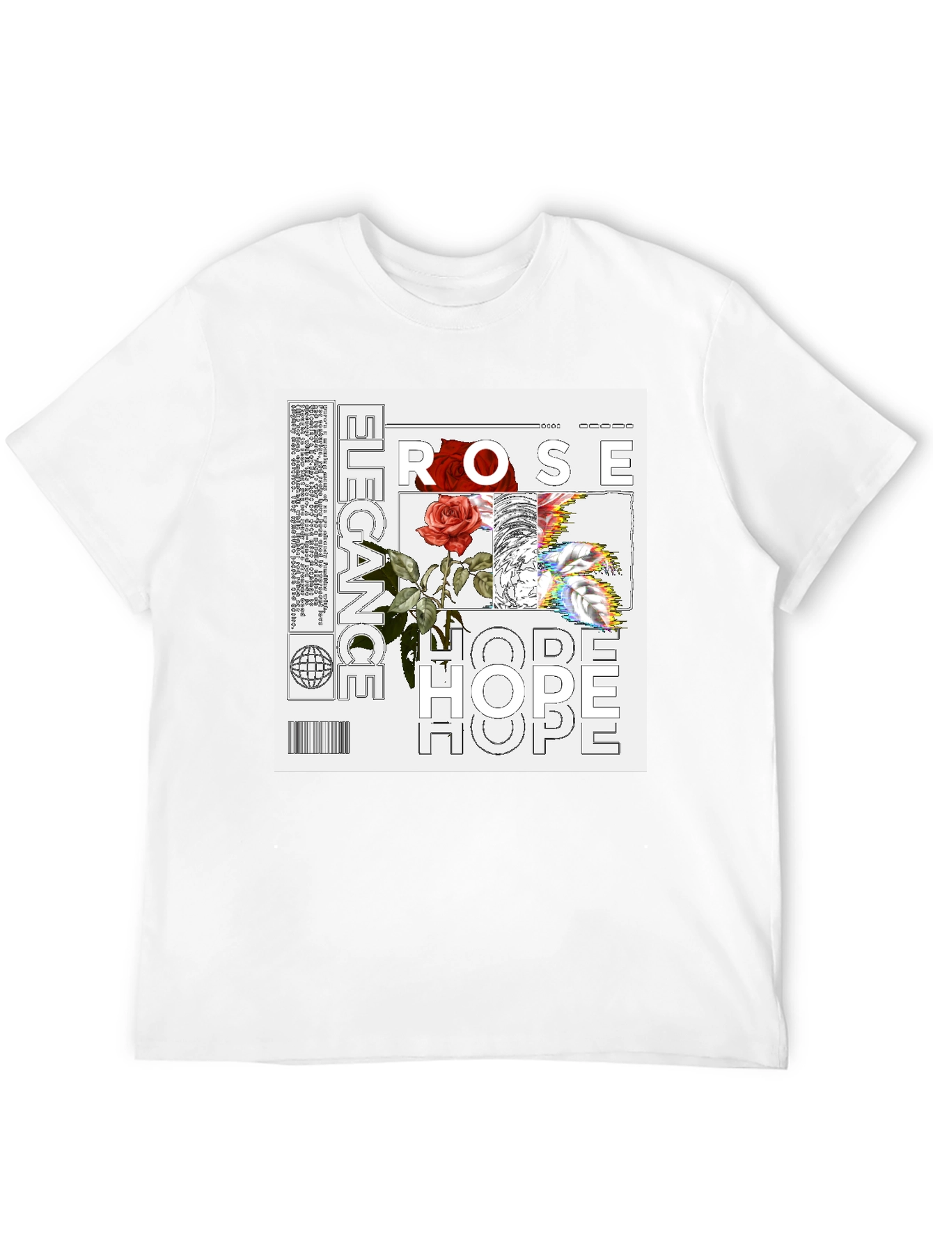 Elegant Rose Hope Graphic Tee