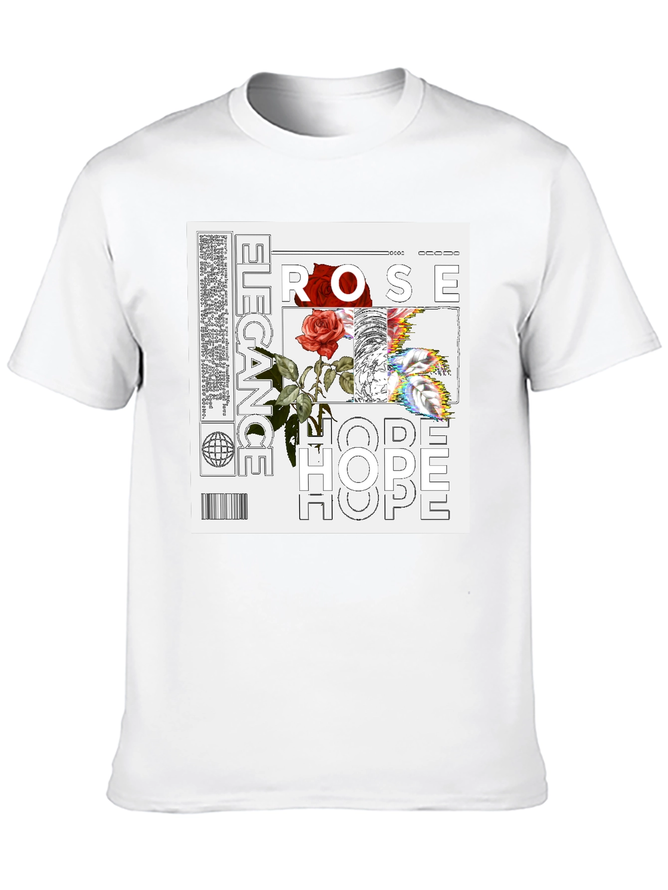 Elegant Rose Hope Graphic Tee