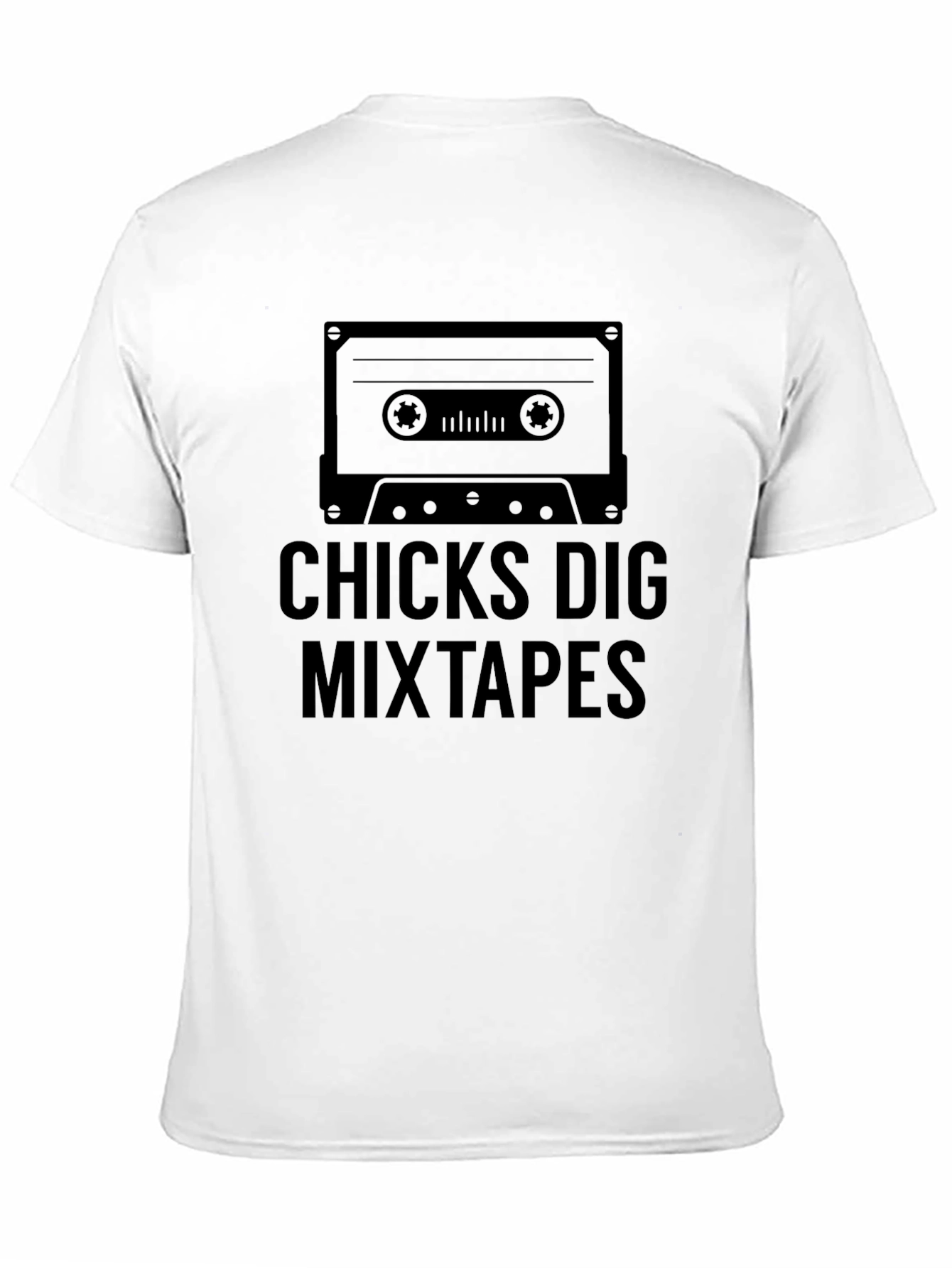 Chicks Dig Mixtapes Graphic Tee - Black