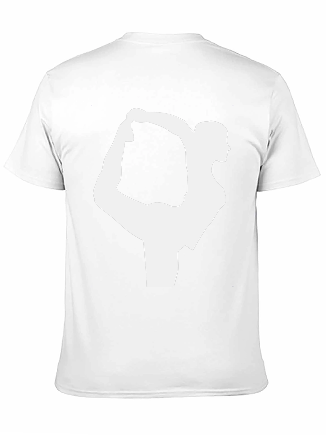 Yoga Pose Graphic Tee - Black Cotton T-Shirt
