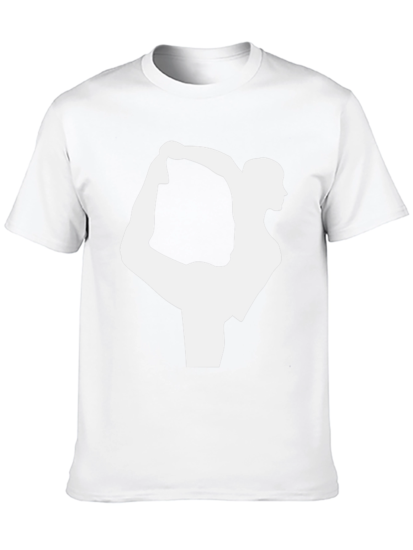 Yoga Pose Graphic Tee - Black Cotton T-Shirt