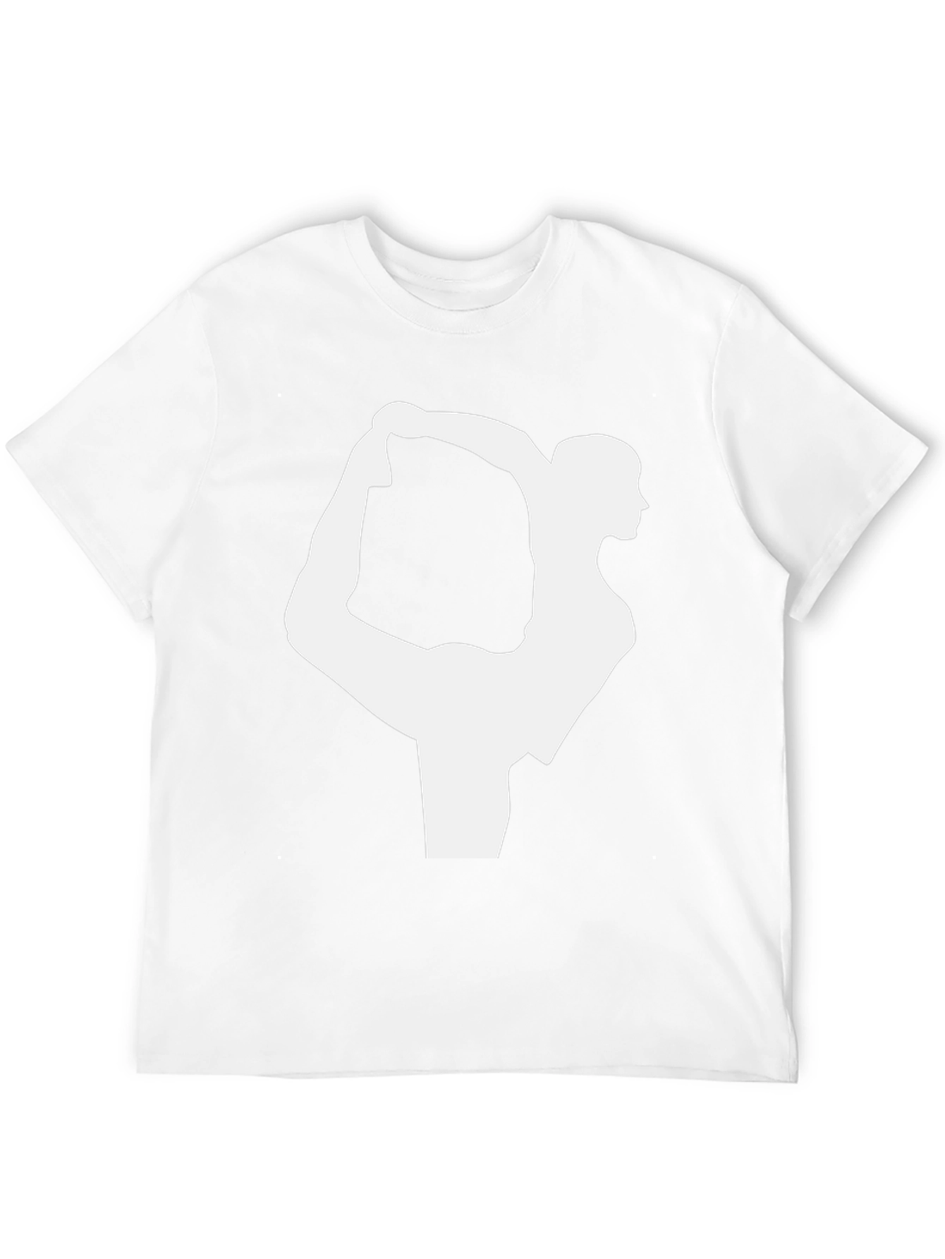 Yoga Pose Graphic Tee - Black Cotton T-Shirt