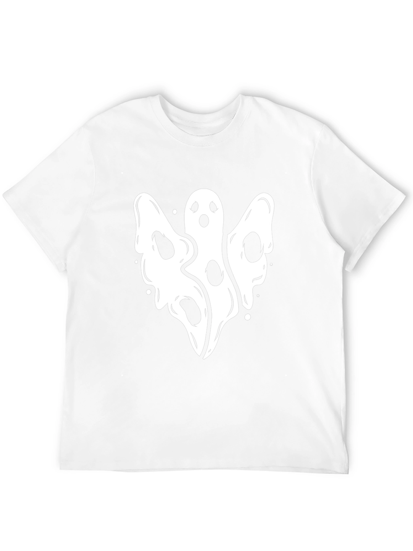 Spooky Ghost Graphic T-Shirt - Halloween Edition