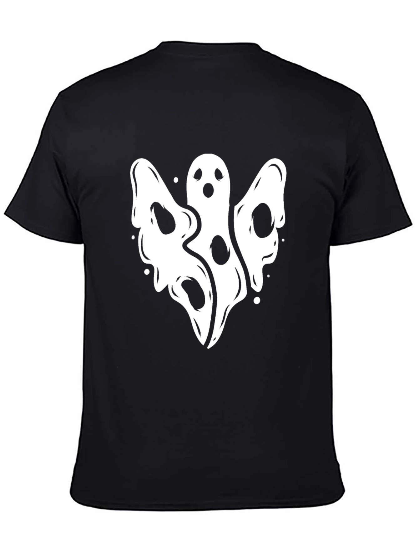Spooky Ghost Graphic T-Shirt - Halloween Edition
