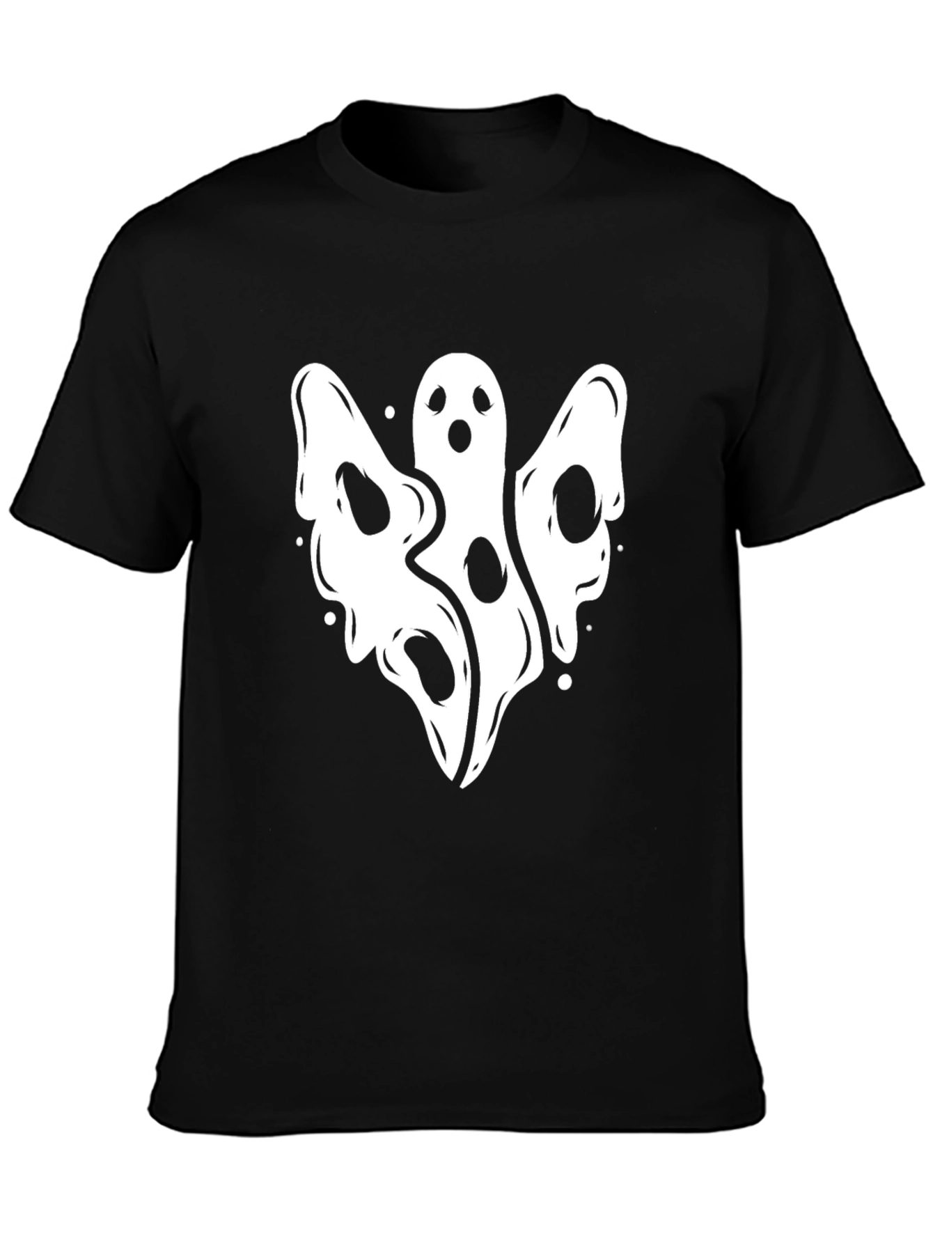 Spooky Ghost Graphic T-Shirt - Halloween Edition