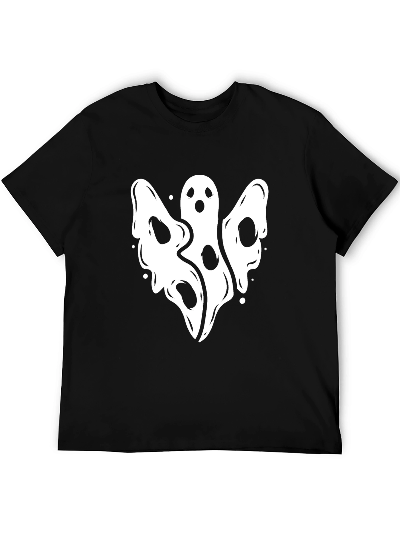 Spooky Ghost Graphic T-Shirt - Halloween Edition