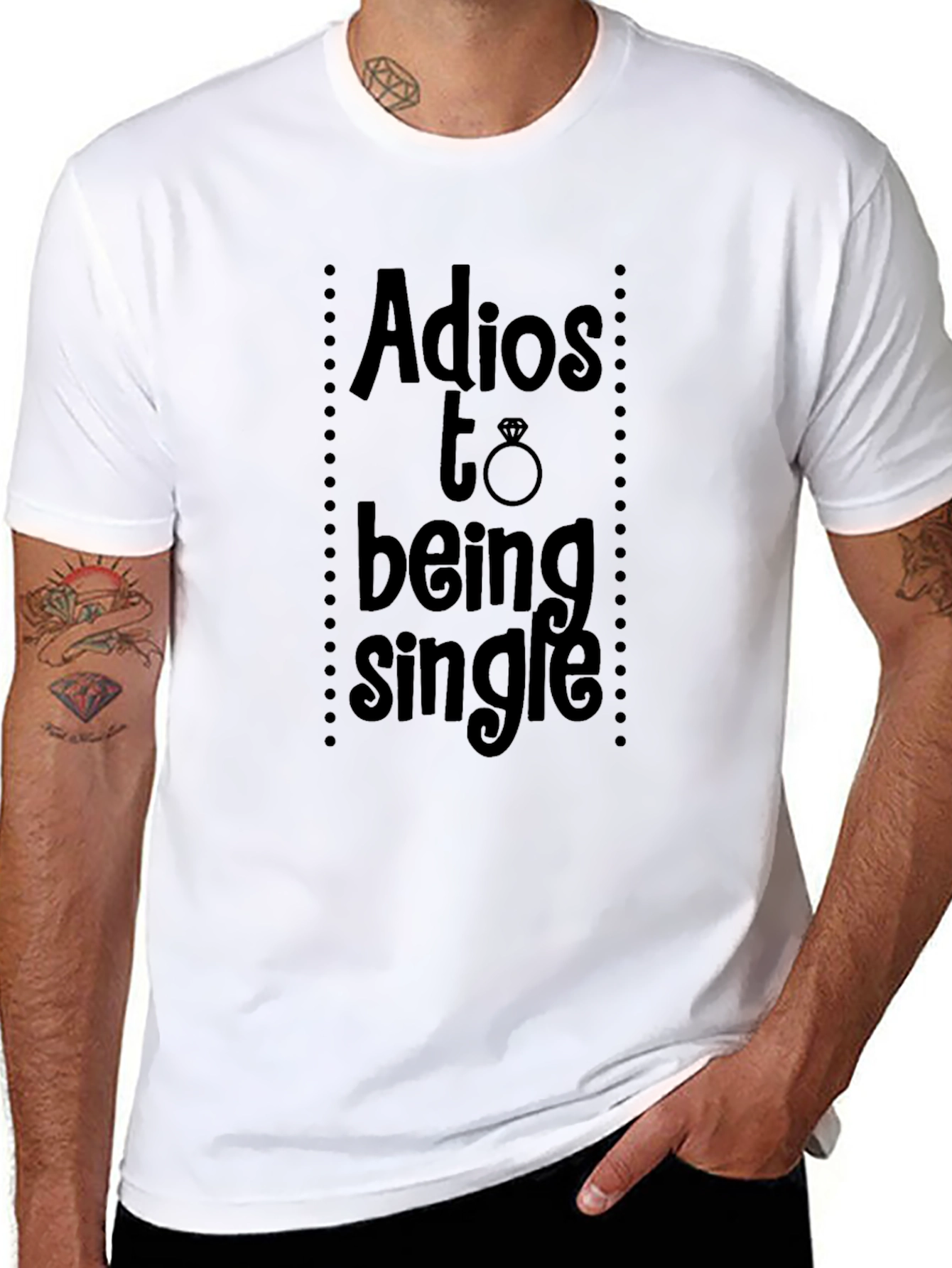 Adios to Being Single T-Shirt Wedding