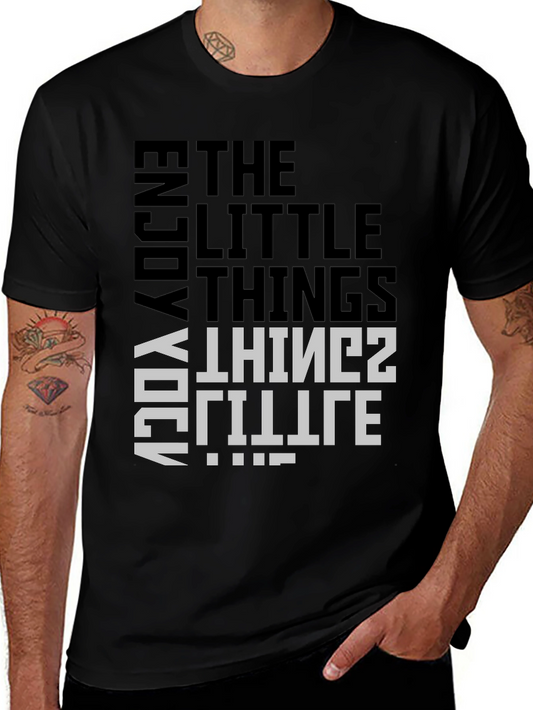 Enjoy Little Things Graphic Tee - Black