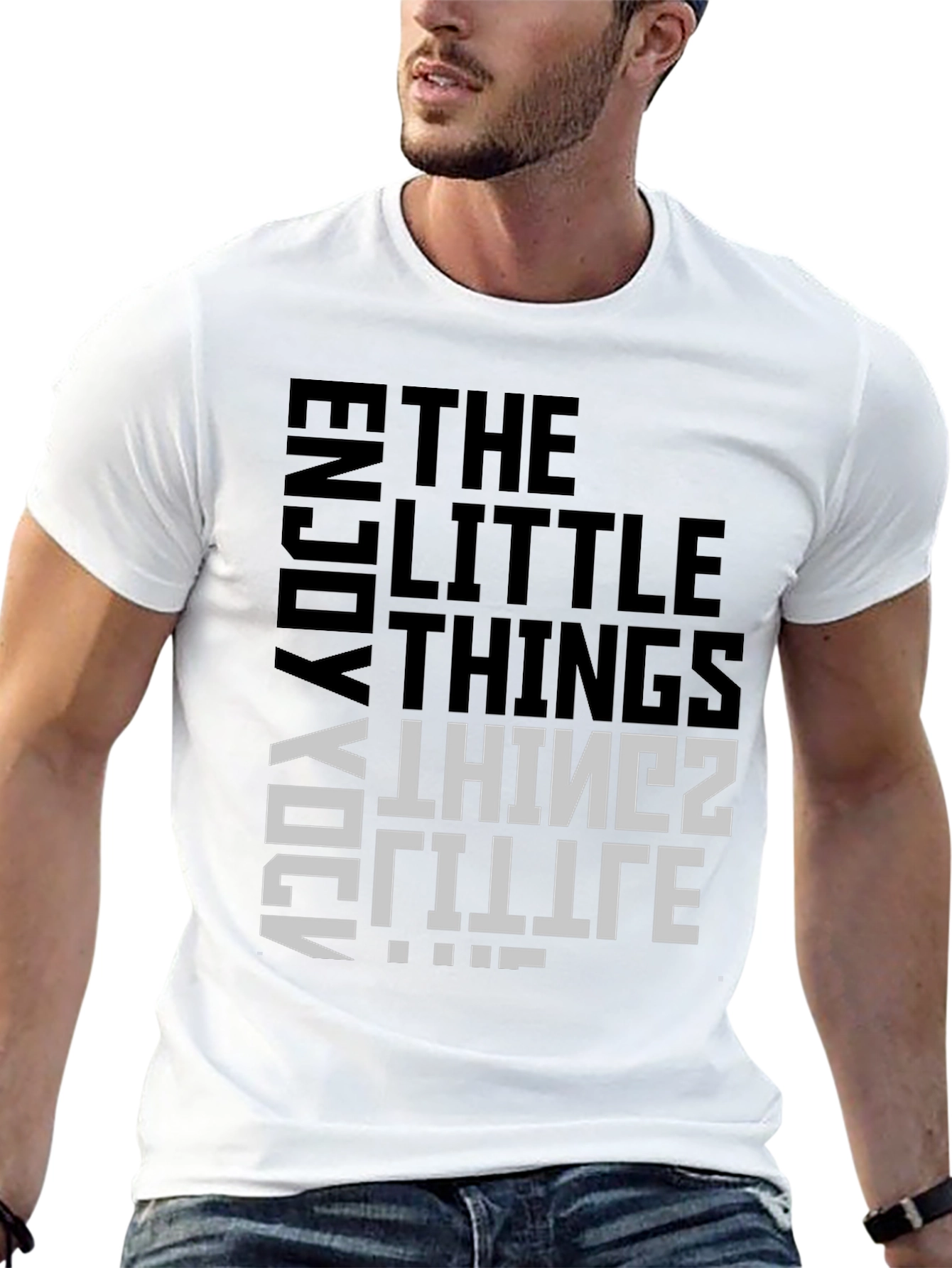 Enjoy Little Things Graphic Tee - Black