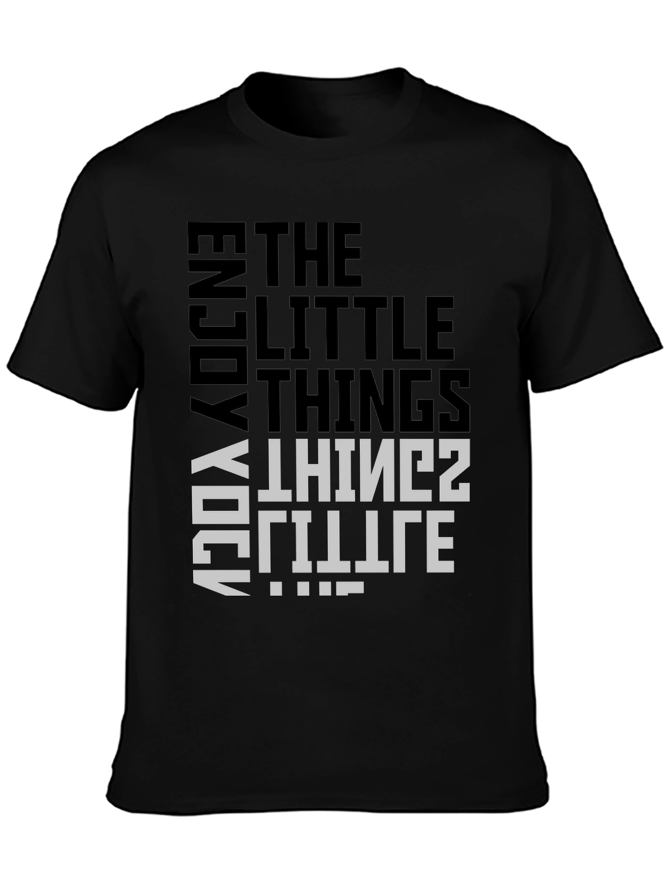 Enjoy Little Things Graphic Tee - Black