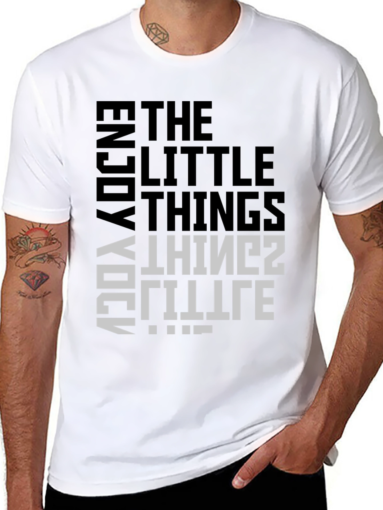 Enjoy Little Things Graphic Tee - Black
