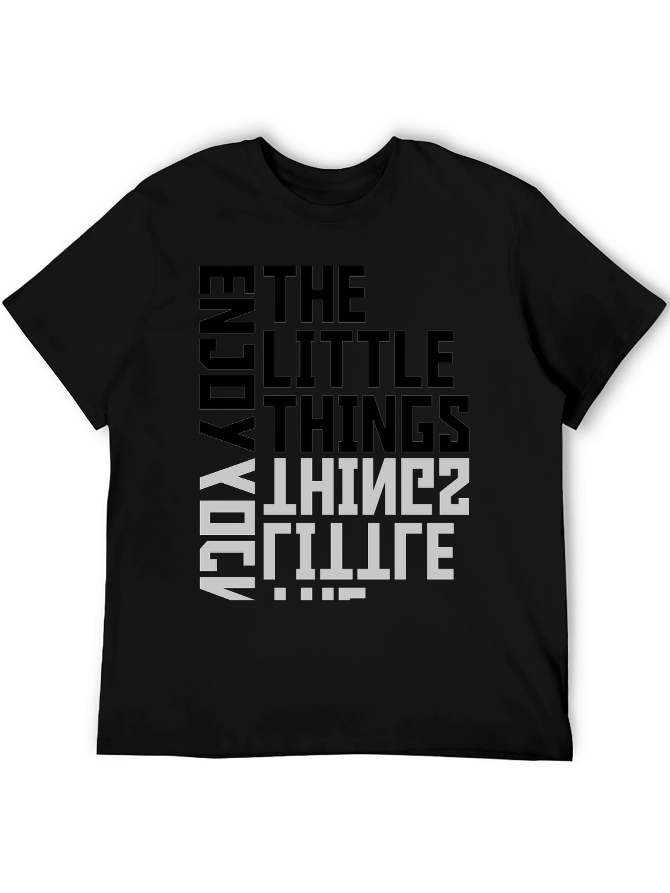 Enjoy Little Things Graphic Tee - Black