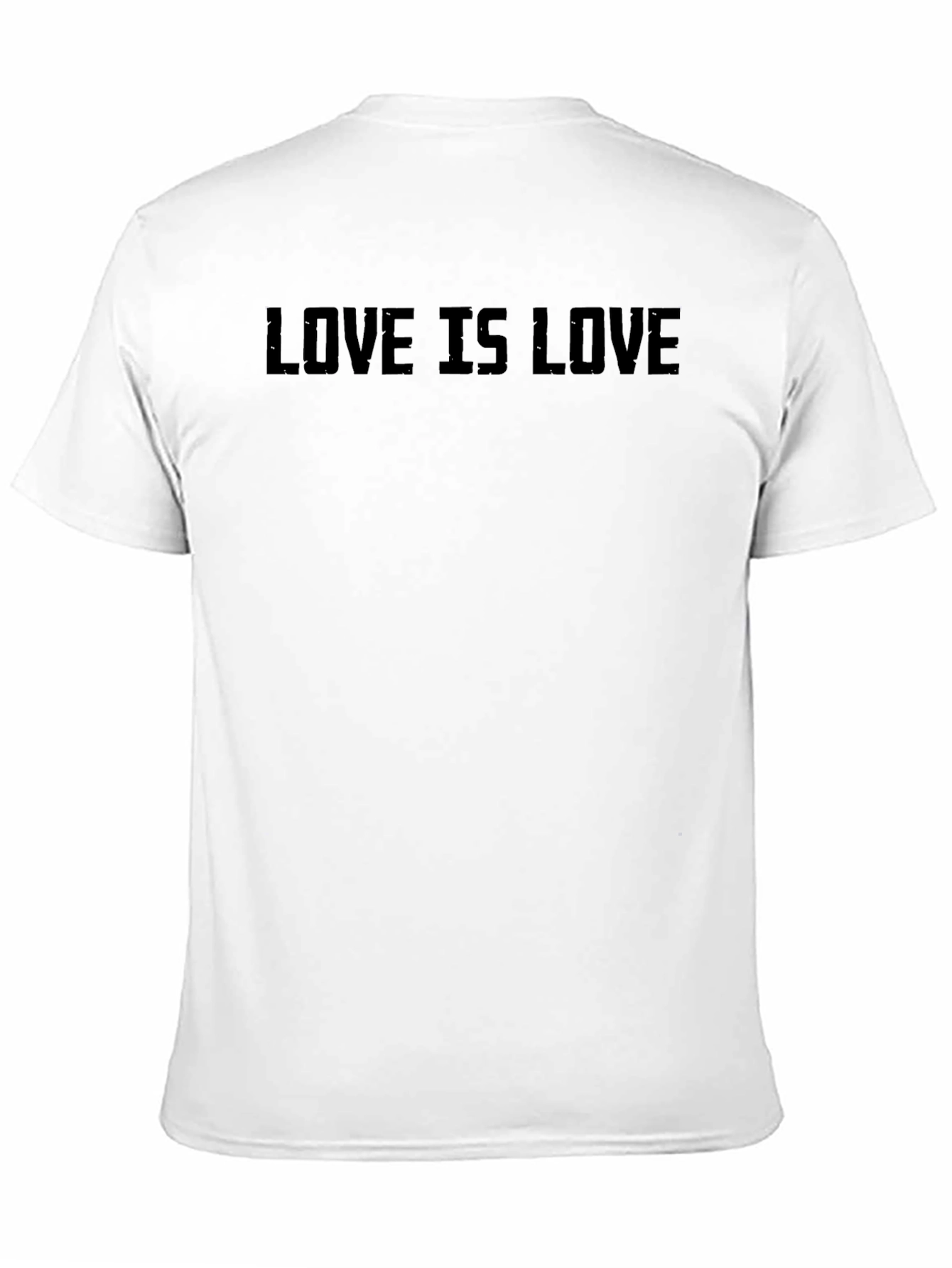 Love is Love Black Crew Neck Graphic Tee
