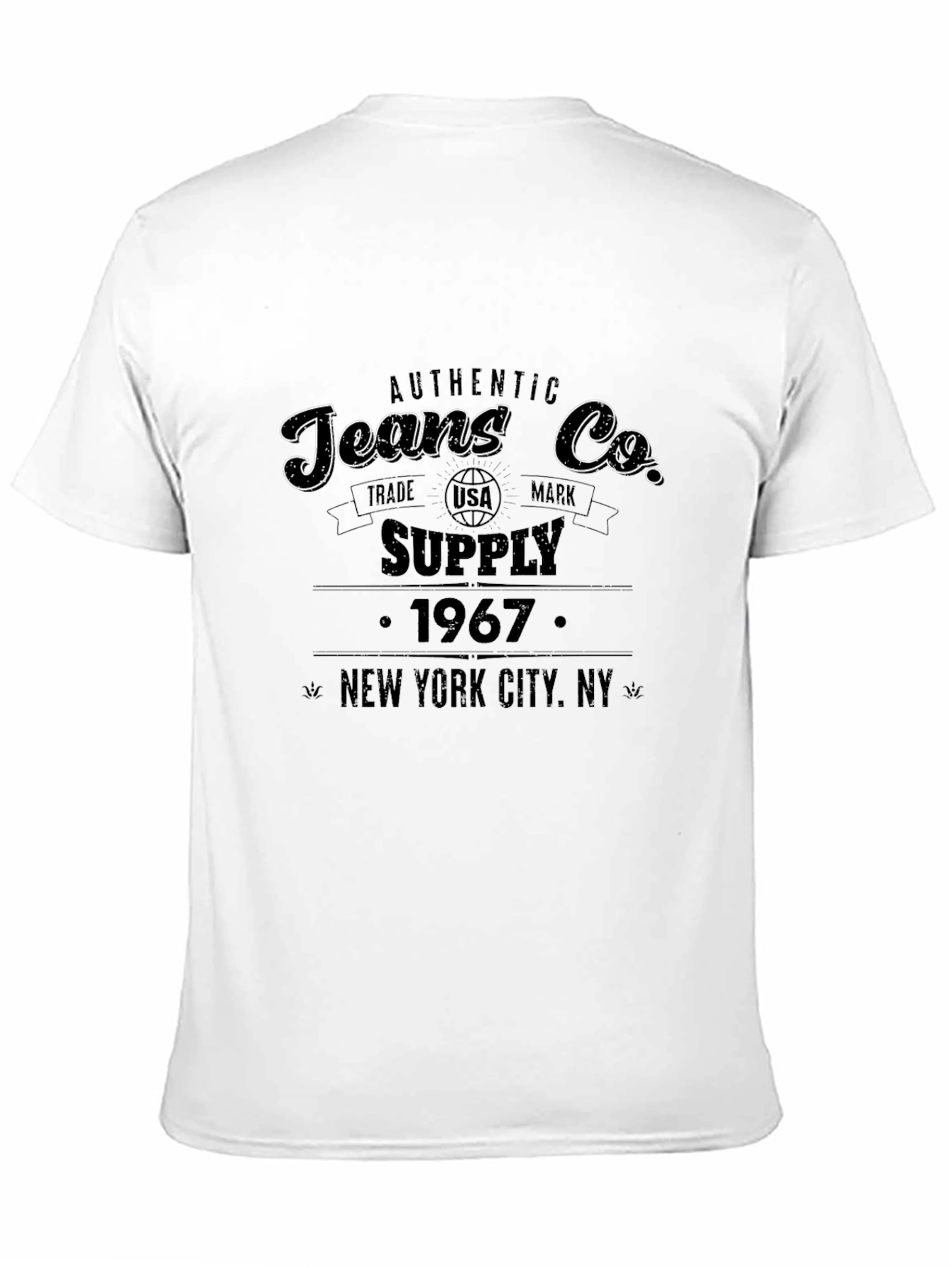 Authentic Jeans Co. 1967 Black Graphic T-Shirt