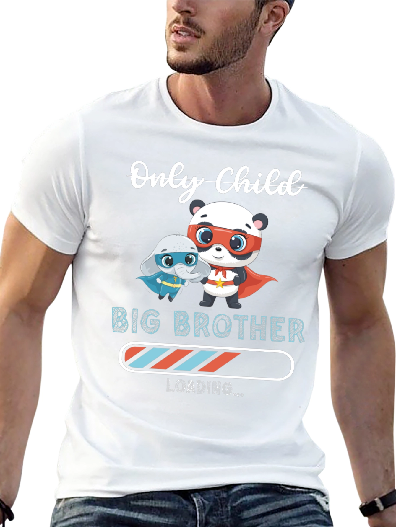 Only Child Big Brother Loading Graphic Tee