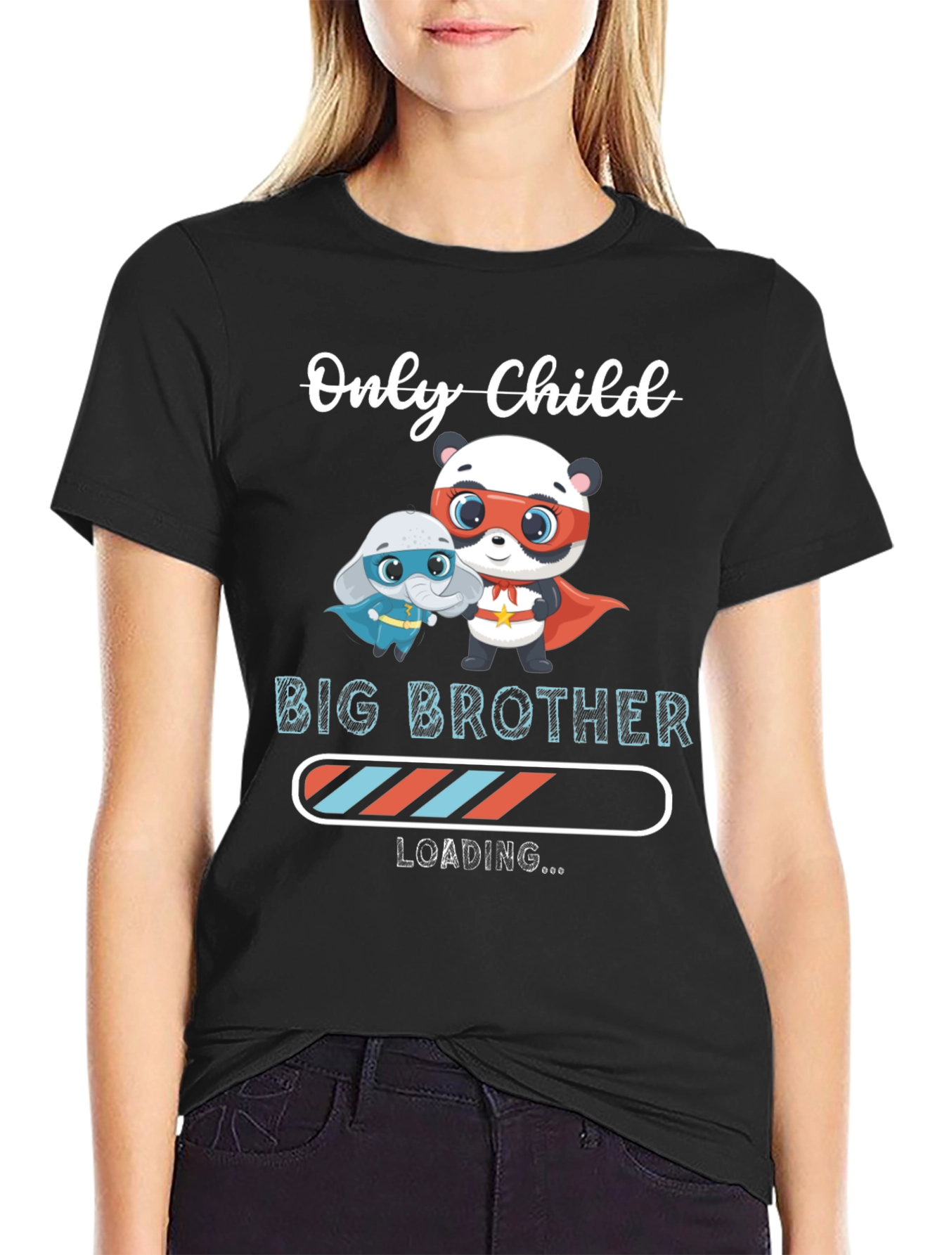 Only Child Big Brother Loading Graphic Tee