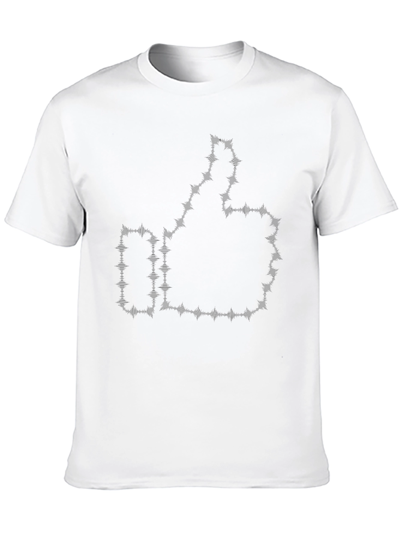 Thumbs Up Barbed Wire Black Graphic Tee