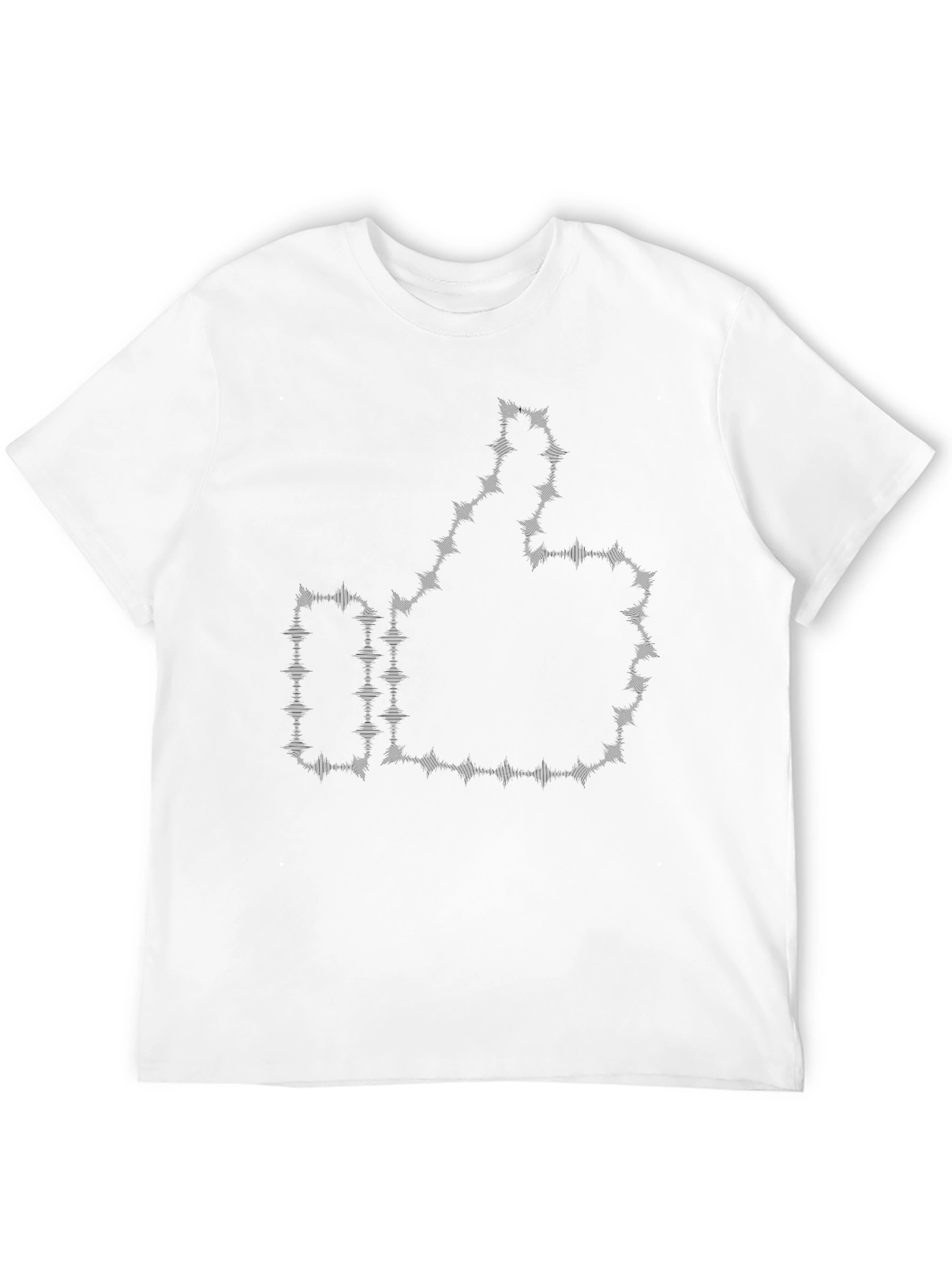 Thumbs Up Barbed Wire Black Graphic Tee