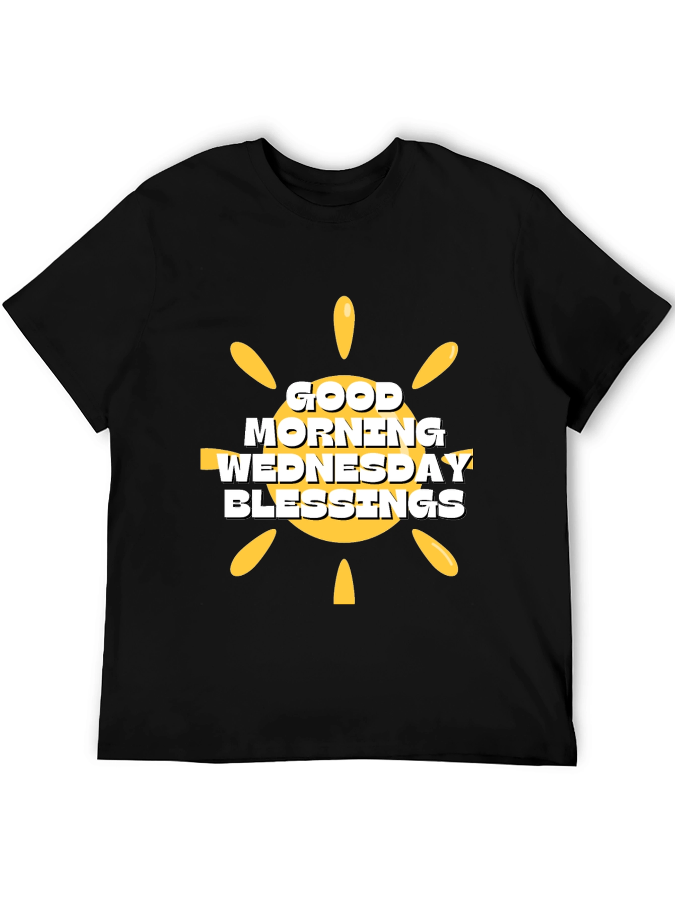 Good Morning Wednesday Blessings Black T-Shirt