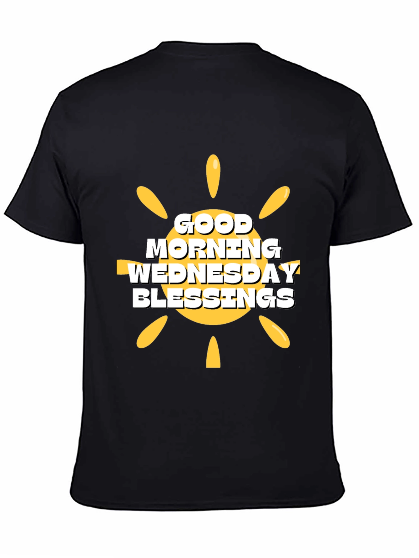 Good Morning Wednesday Blessings Black T-Shirt