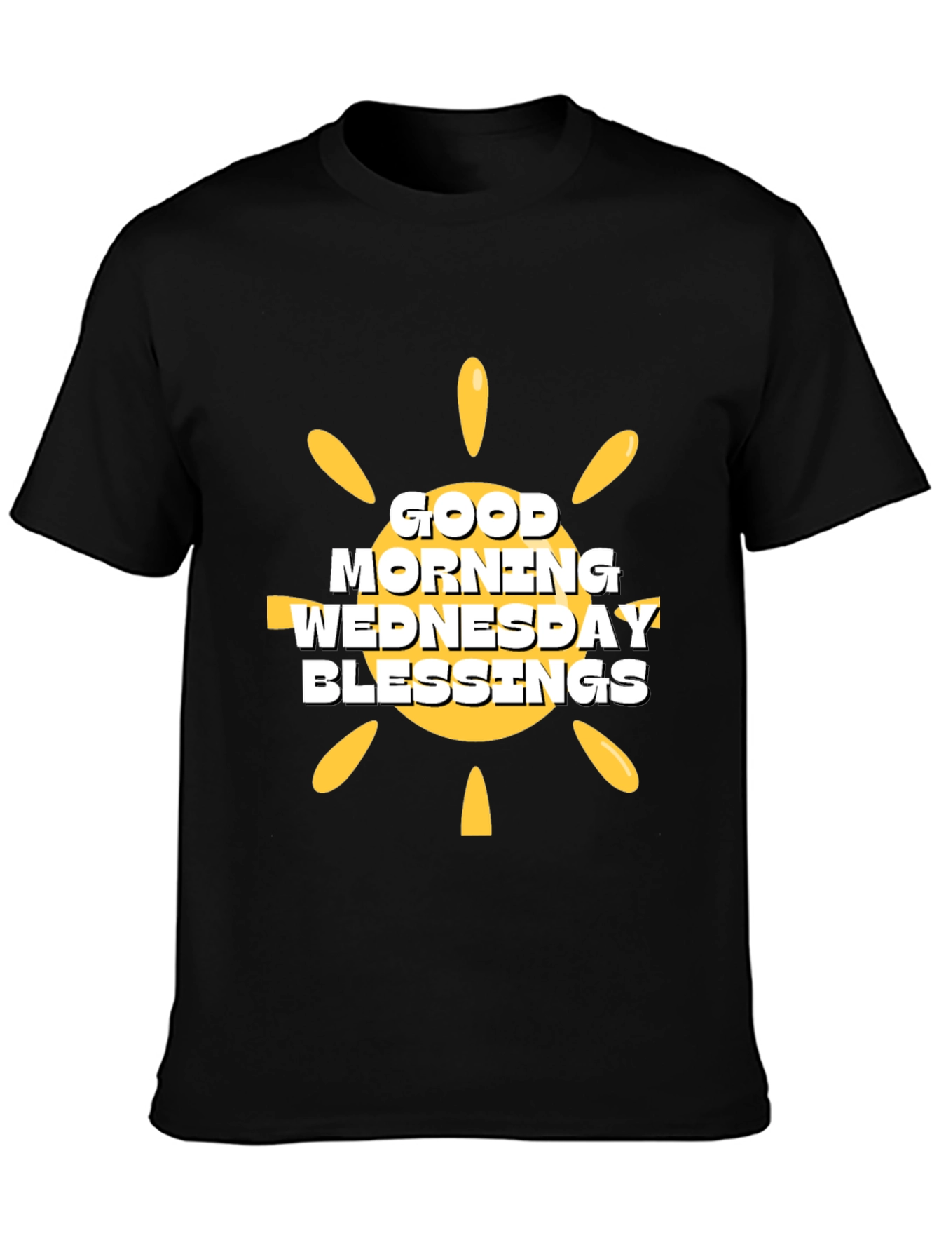 Good Morning Wednesday Blessings Black T-Shirt
