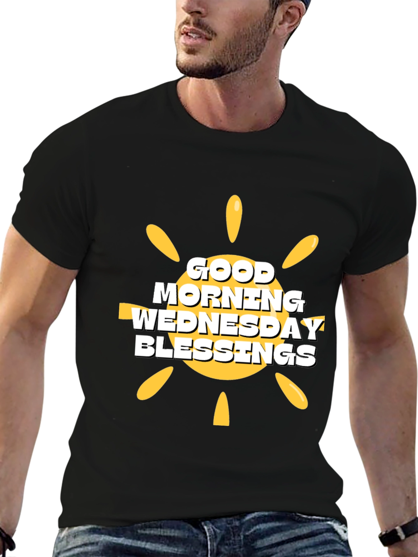 Good Morning Wednesday Blessings Black T-Shirt