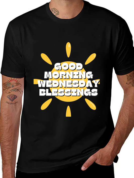 Good Morning Wednesday Blessings Black T-Shirt