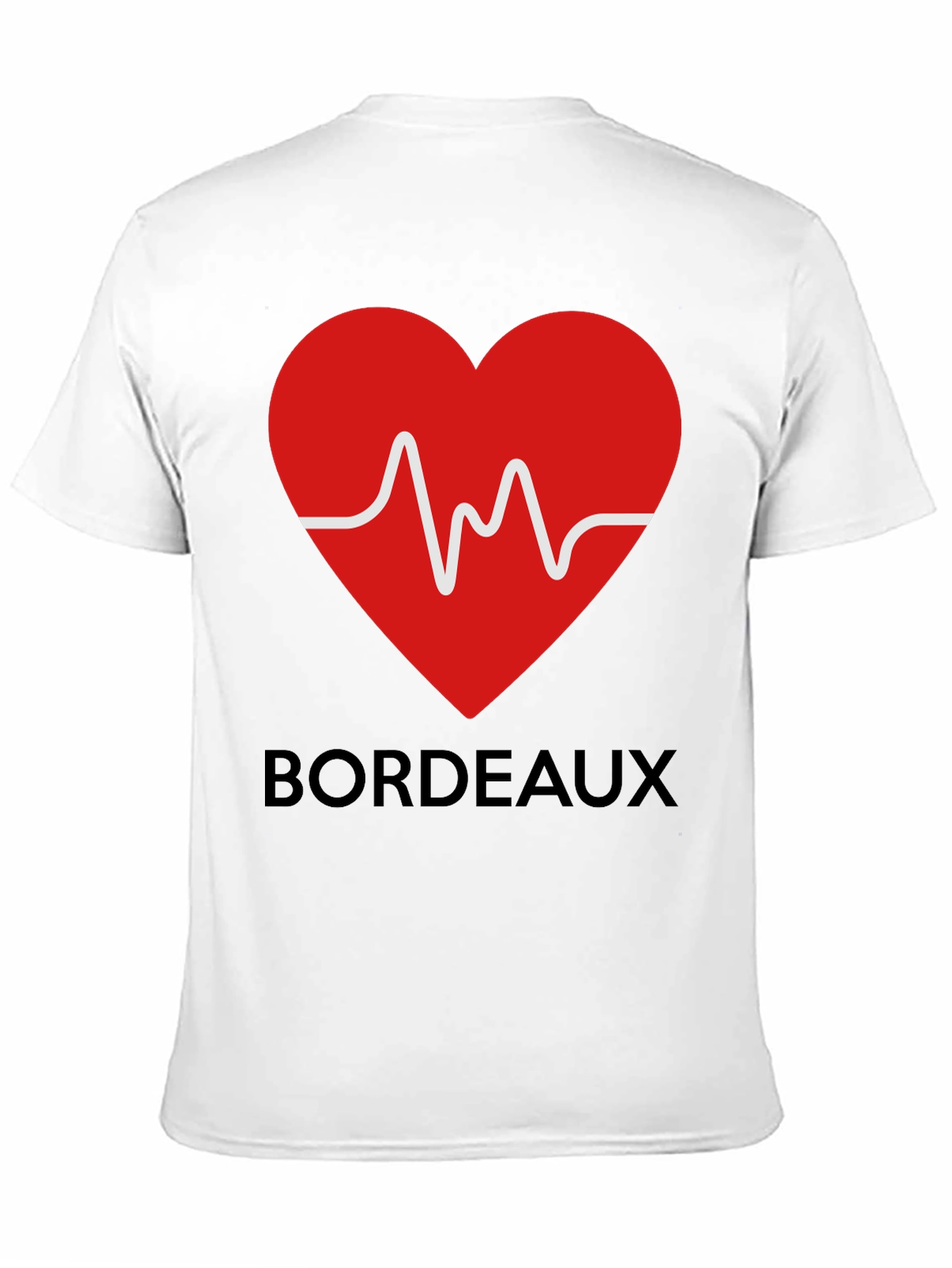 Heartbeat Bordeaux Graphic Tee - Stylish & Unique