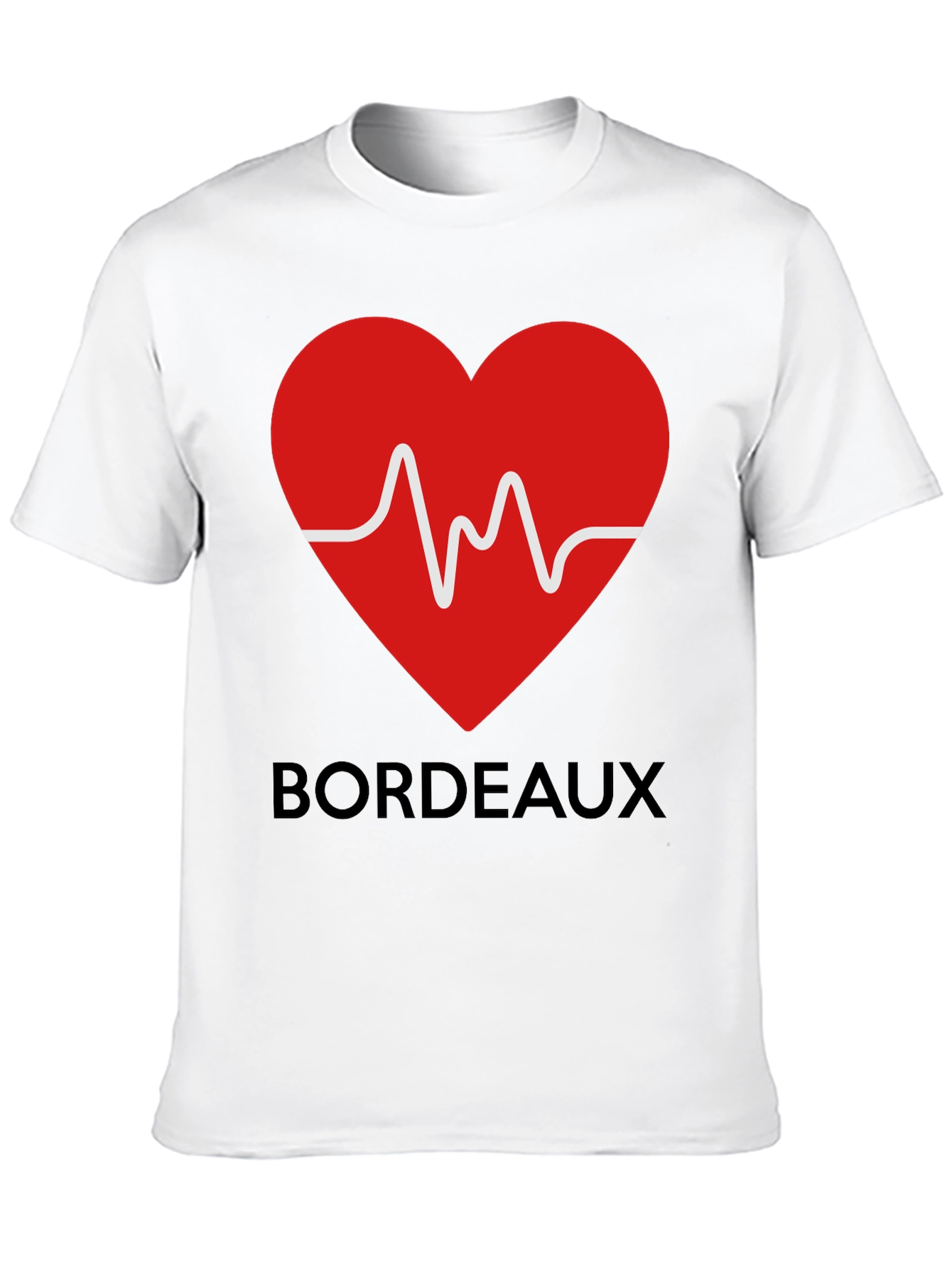 Heartbeat Bordeaux Graphic Tee - Stylish & Unique