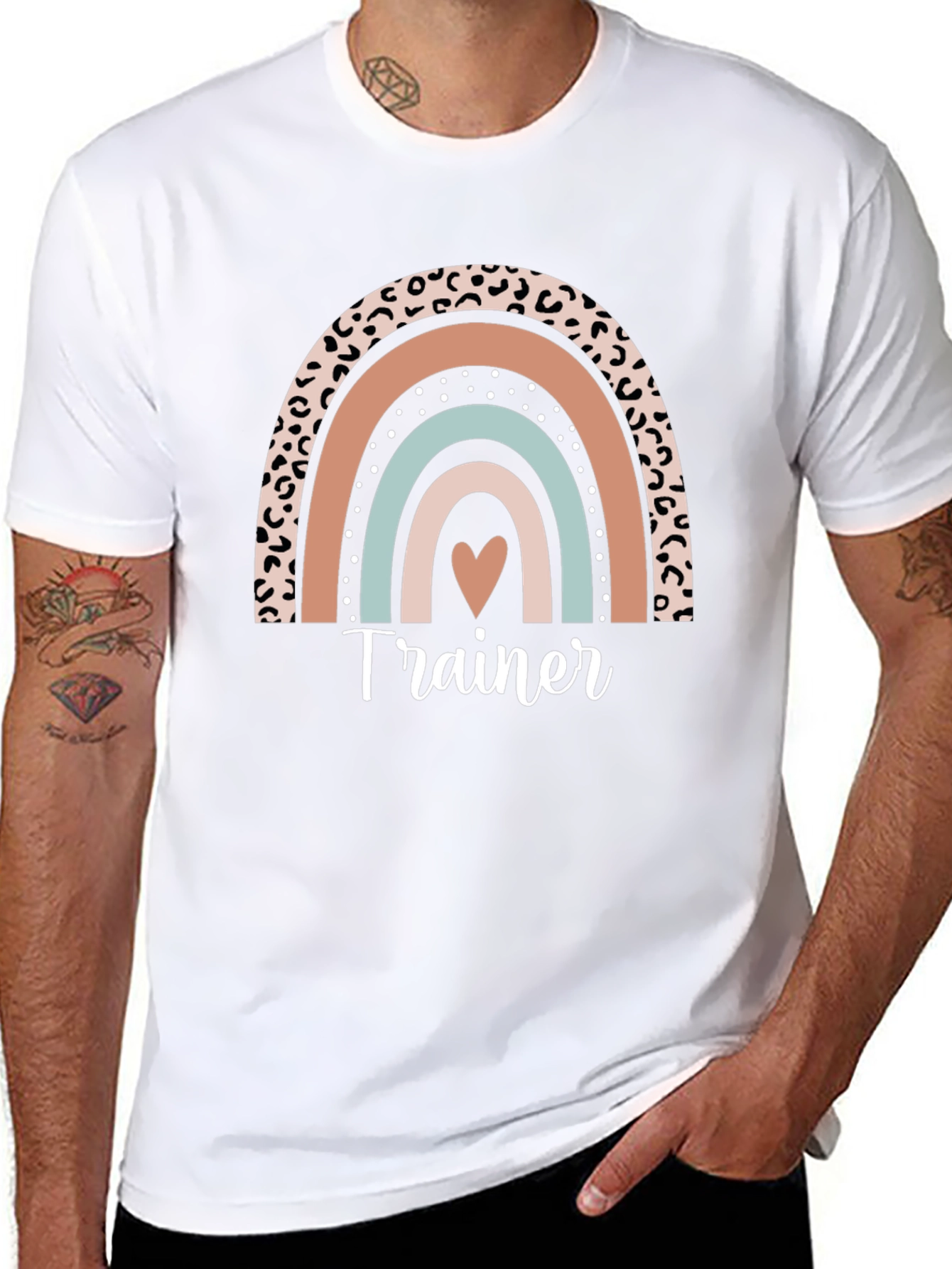 Trainer Rainbow Graphic T-Shirt
