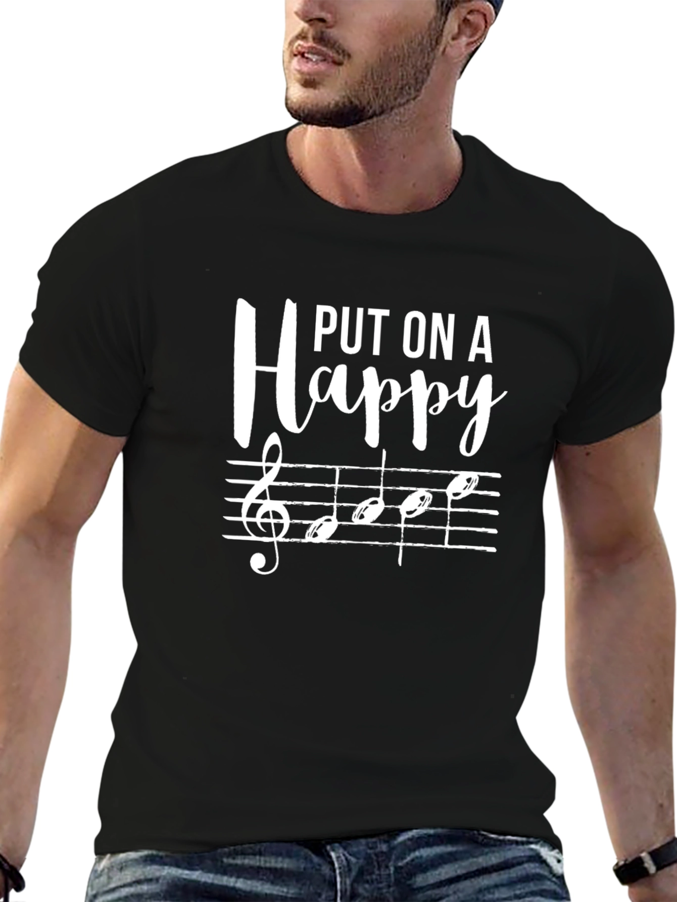 Put on a Happy Face Music T-Shirt
