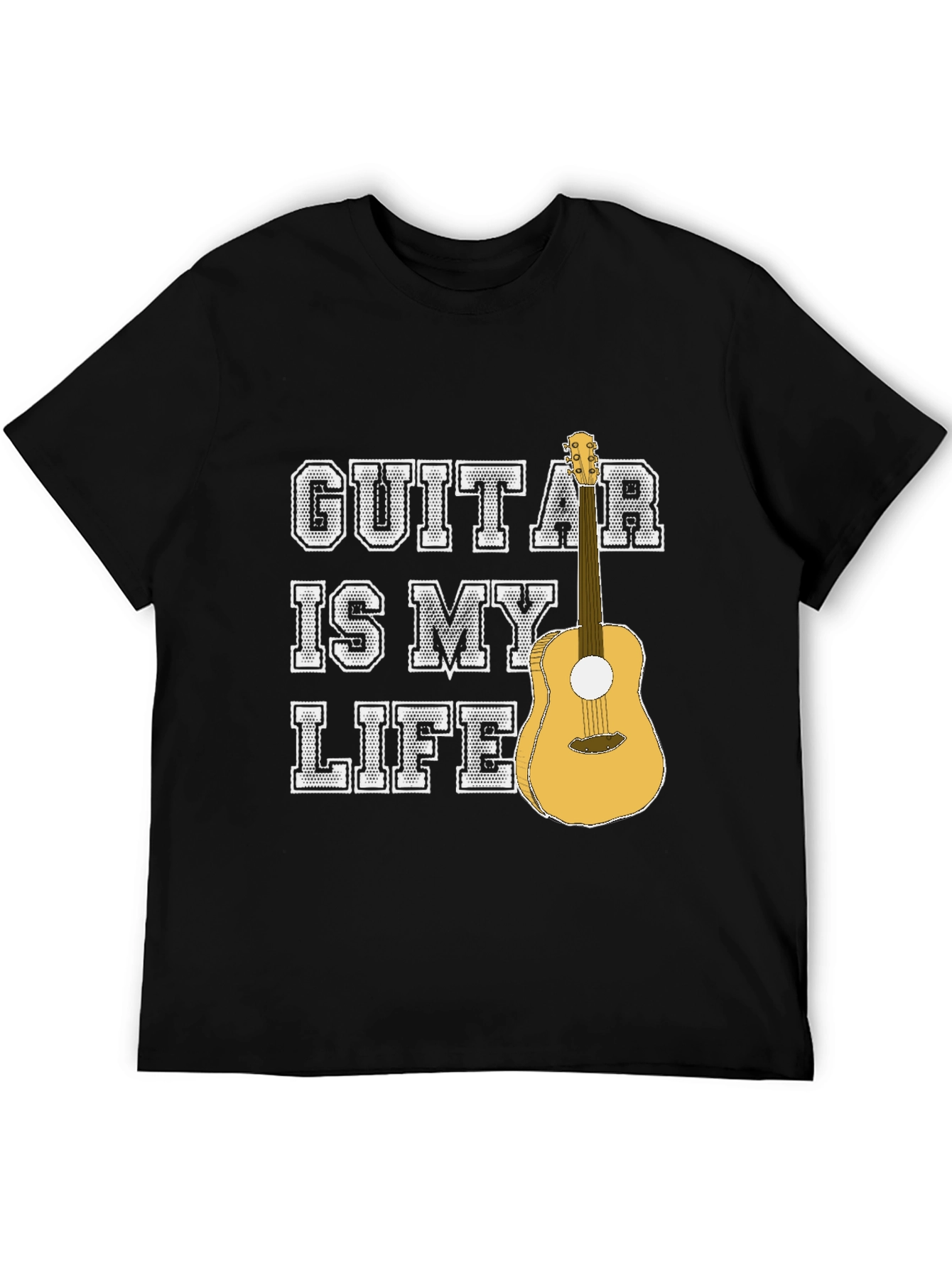 Guitar Is My Life Graphic T-Shirt - Musician Tee