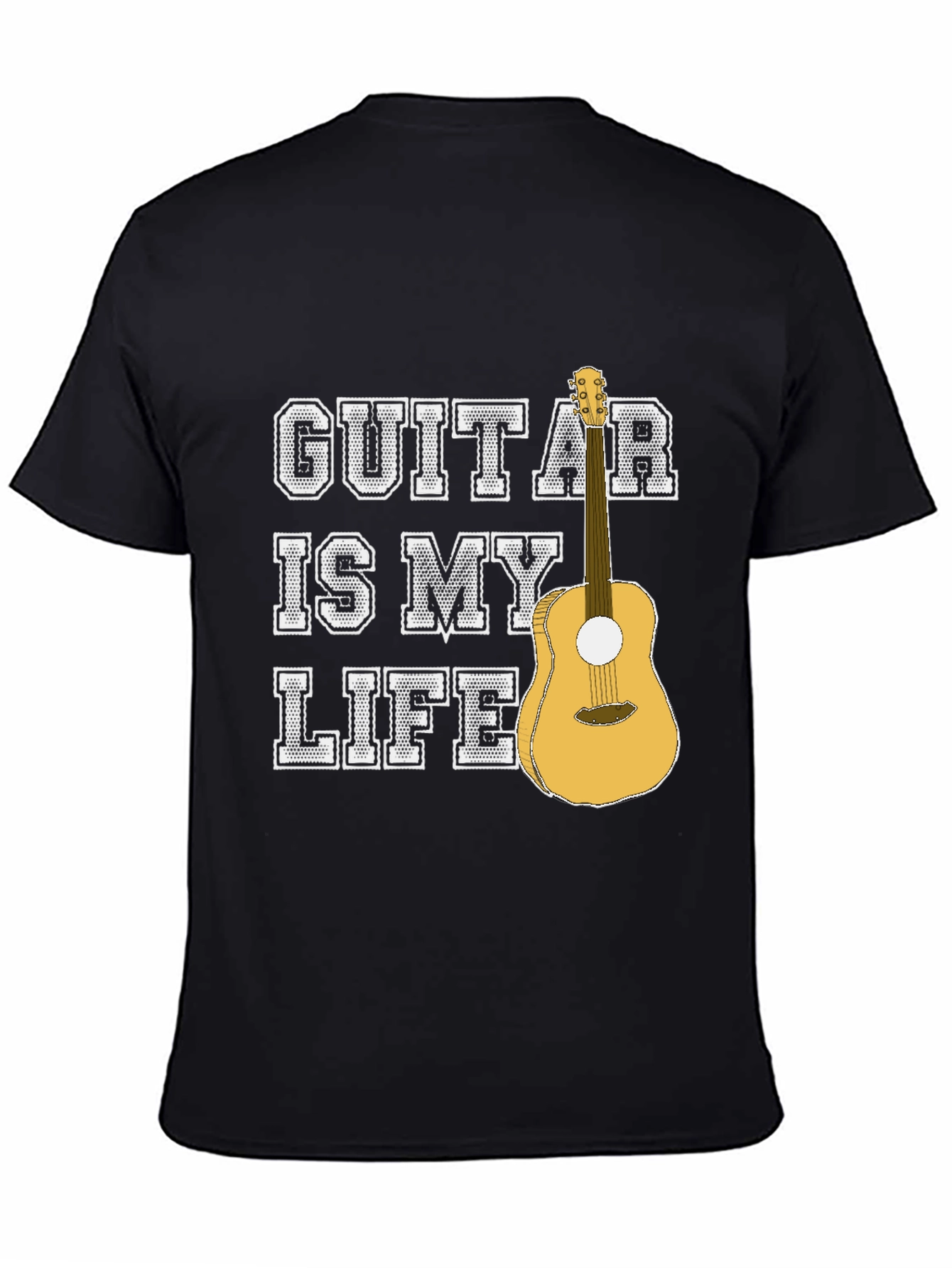 Guitar Is My Life Graphic T-Shirt - Musician Tee