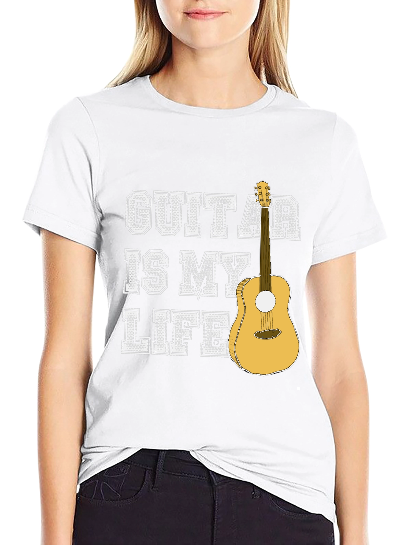 Guitar Is My Life Graphic T-Shirt - Musician Tee