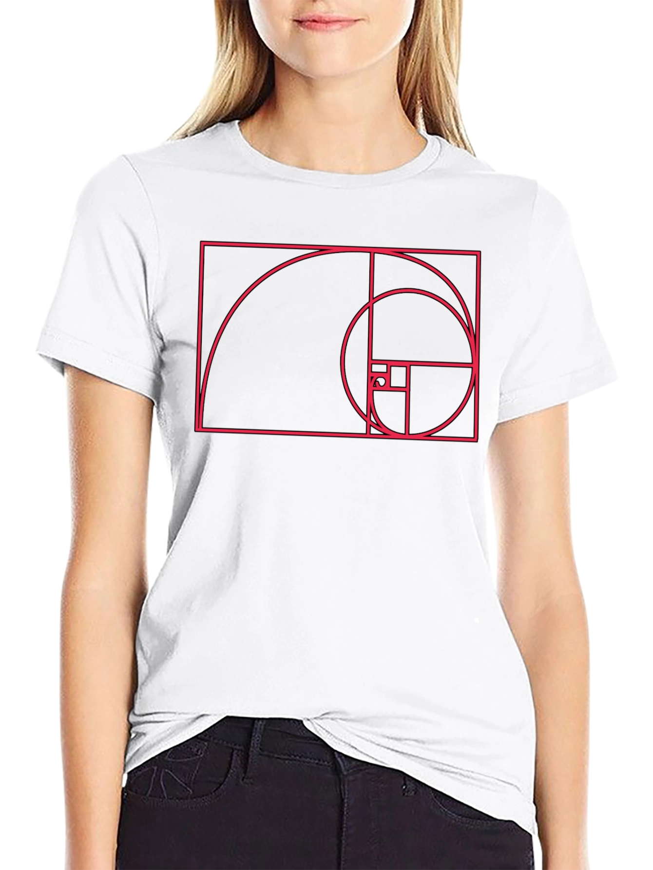 Golden Ratio Fibonacci Sequence Graphic T-Shirt