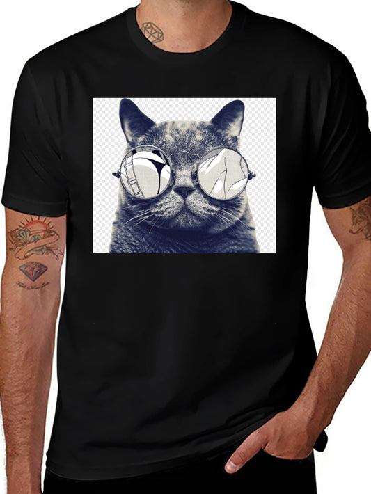 Cool Cat Tee: Funny Graphic Print T-Shirt