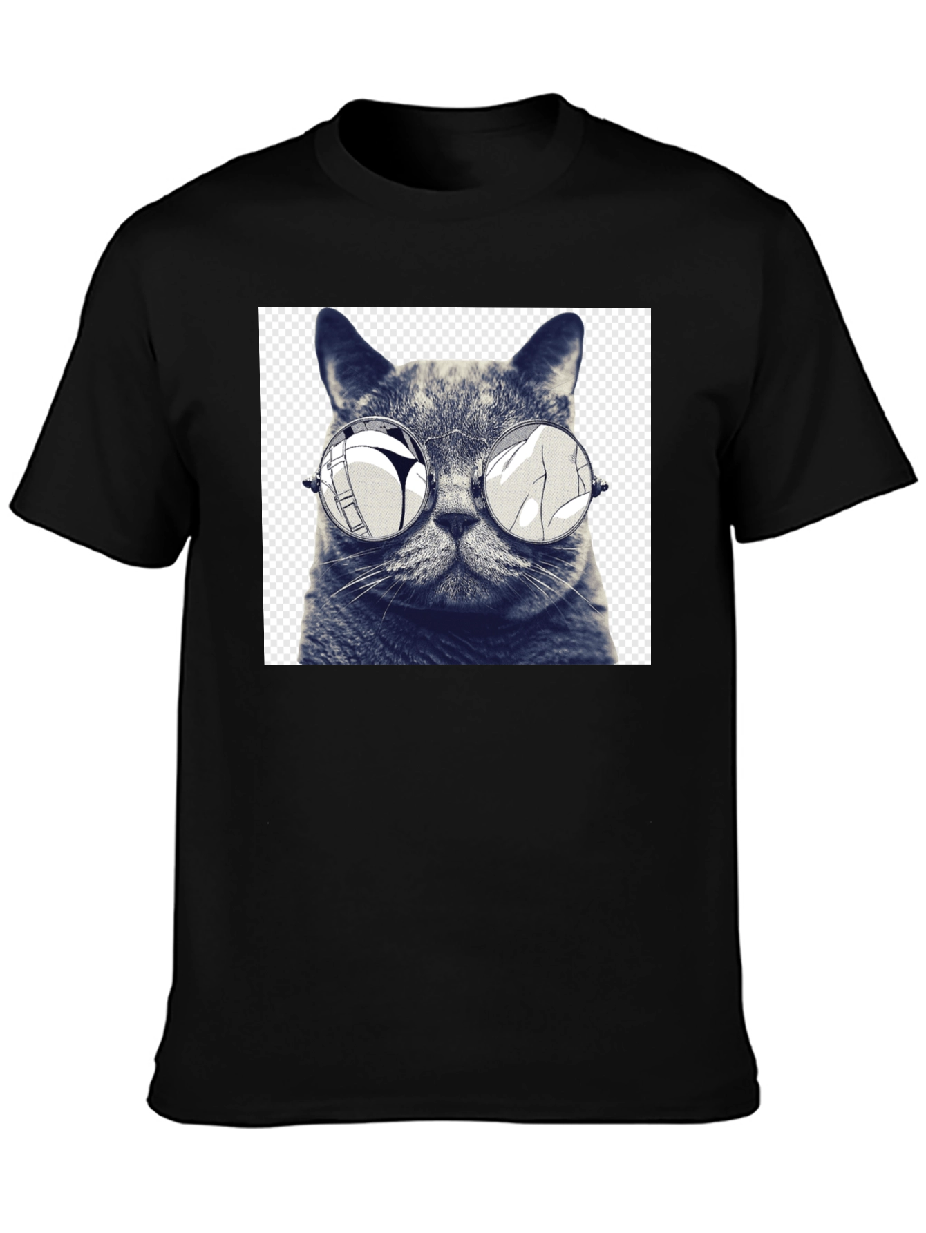 Cool Cat Tee: Funny Graphic Print T-Shirt
