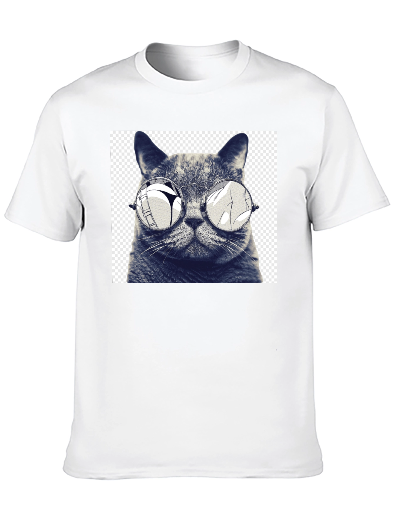 Cool Cat Tee: Funny Graphic Print T-Shirt