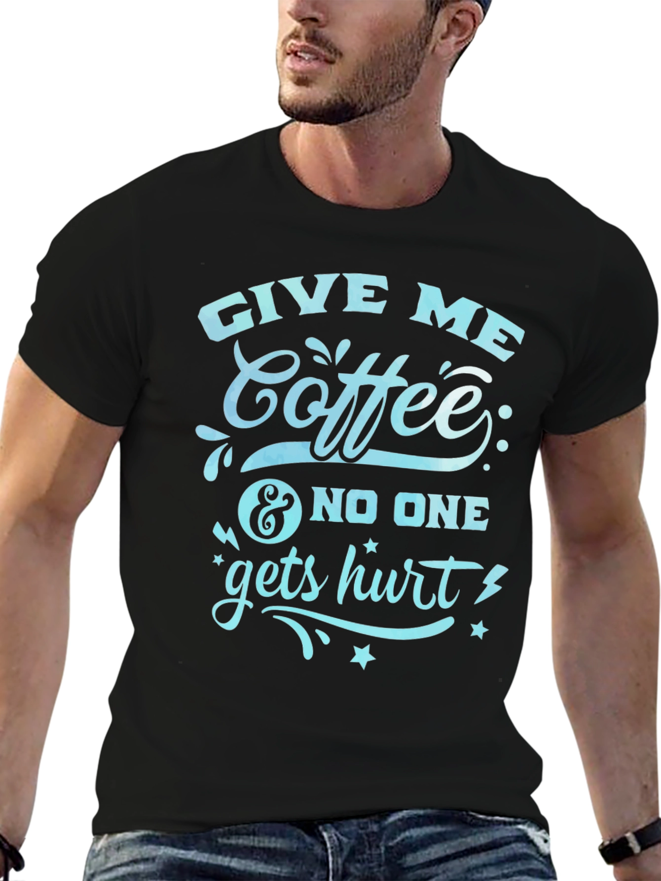 Give Me Coffee T-Shirt - Funny Slogan Tee