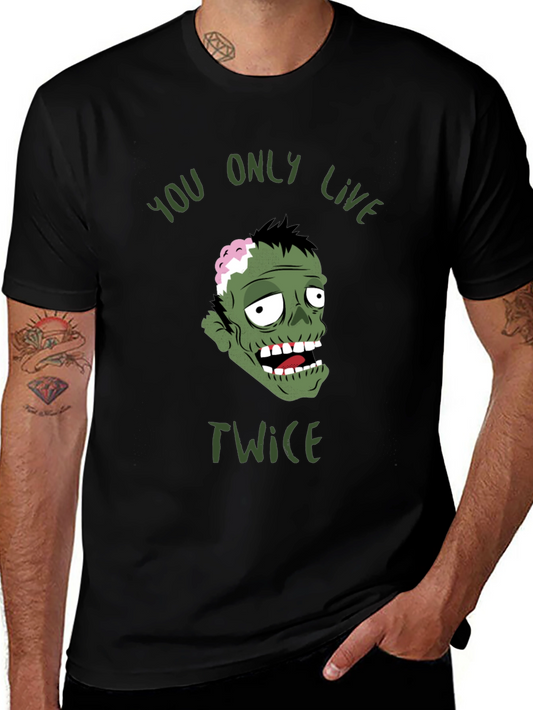 Zombie You Only Live Twice Graphic T-Shirt