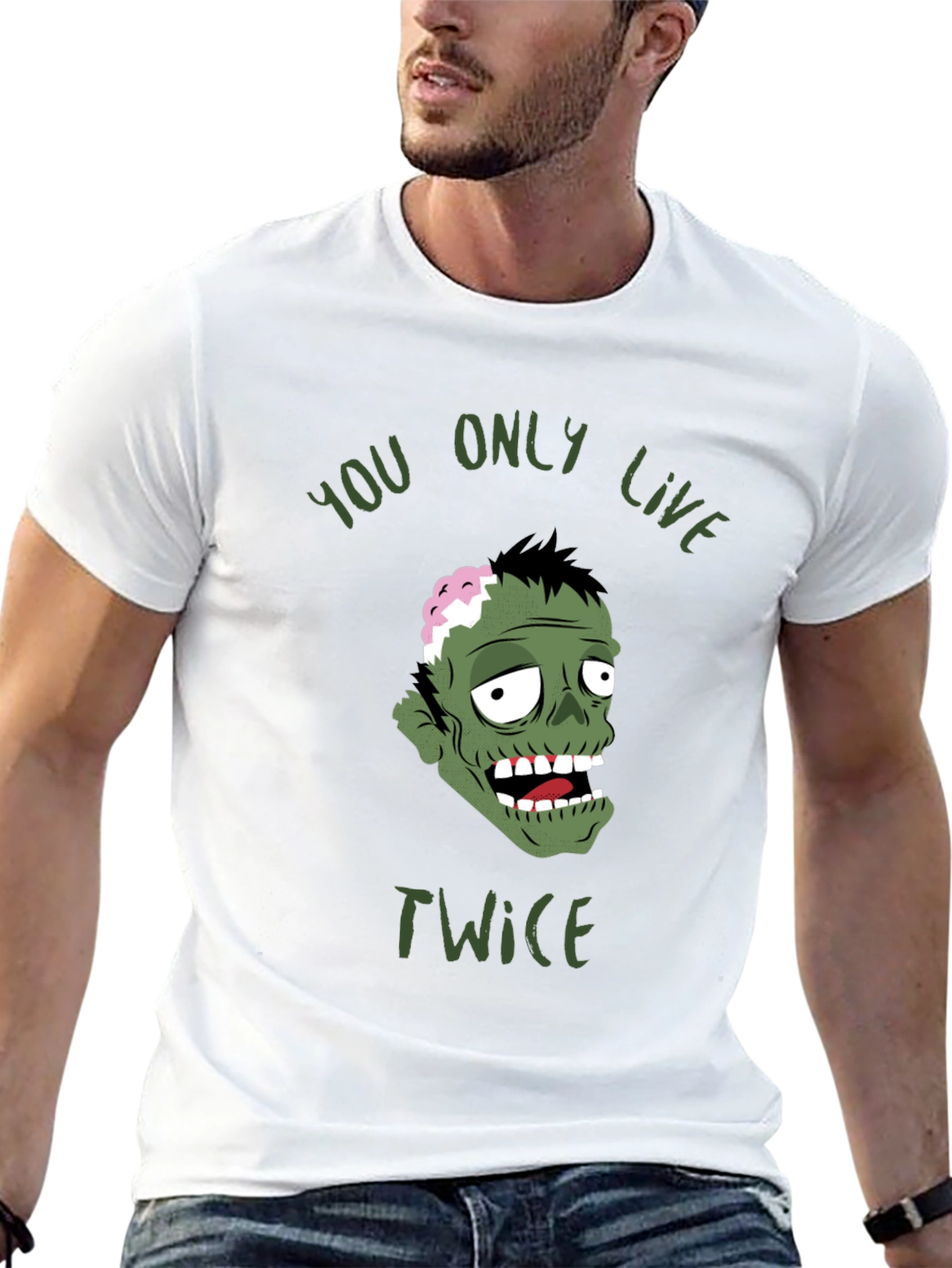 Zombie You Only Live Twice Graphic T-Shirt