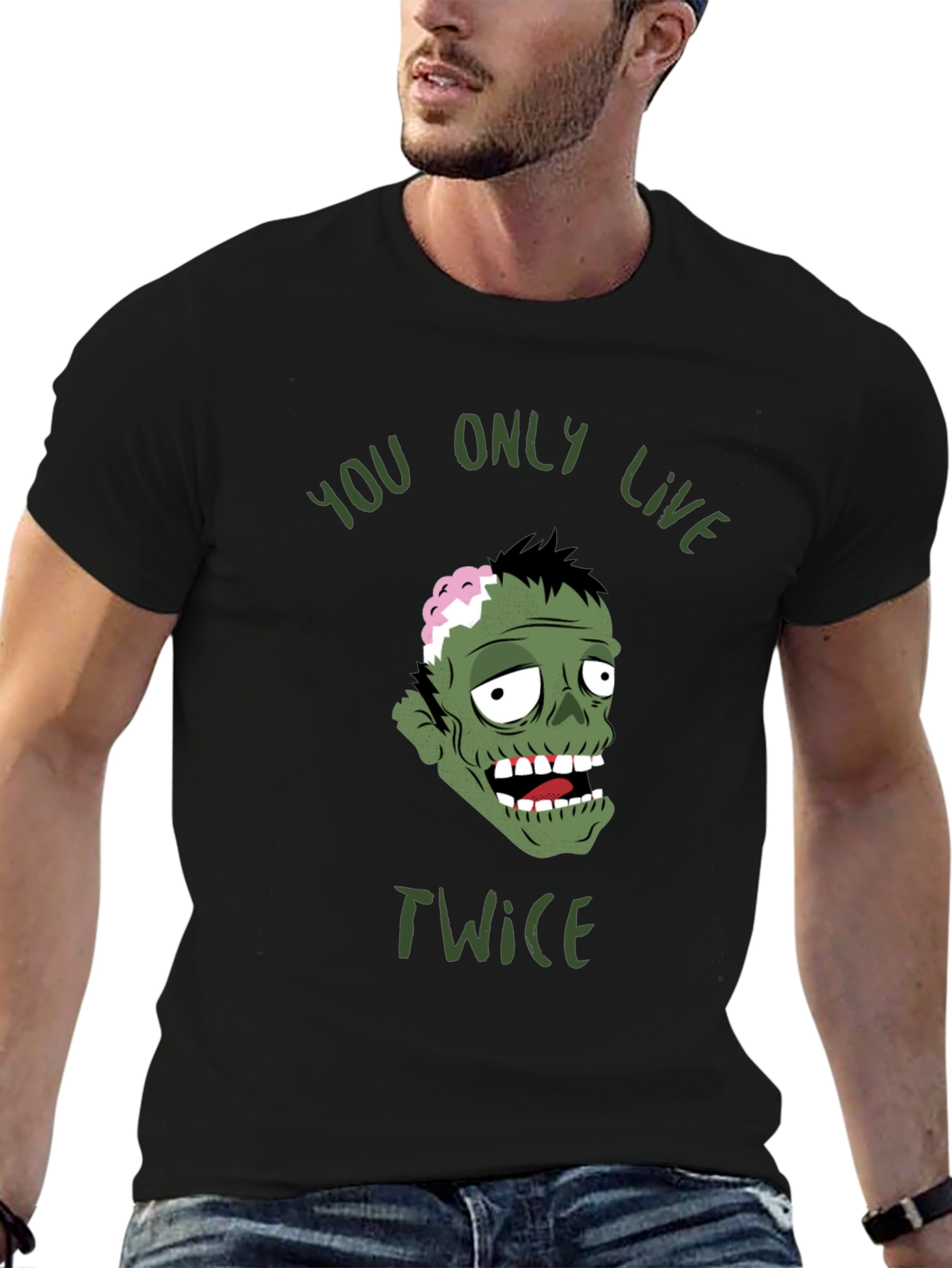 Zombie You Only Live Twice Graphic T-Shirt