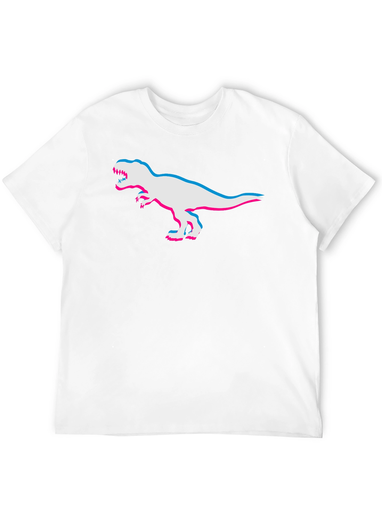 3D Dinosaur Graphic Tee - Cool Retro Style