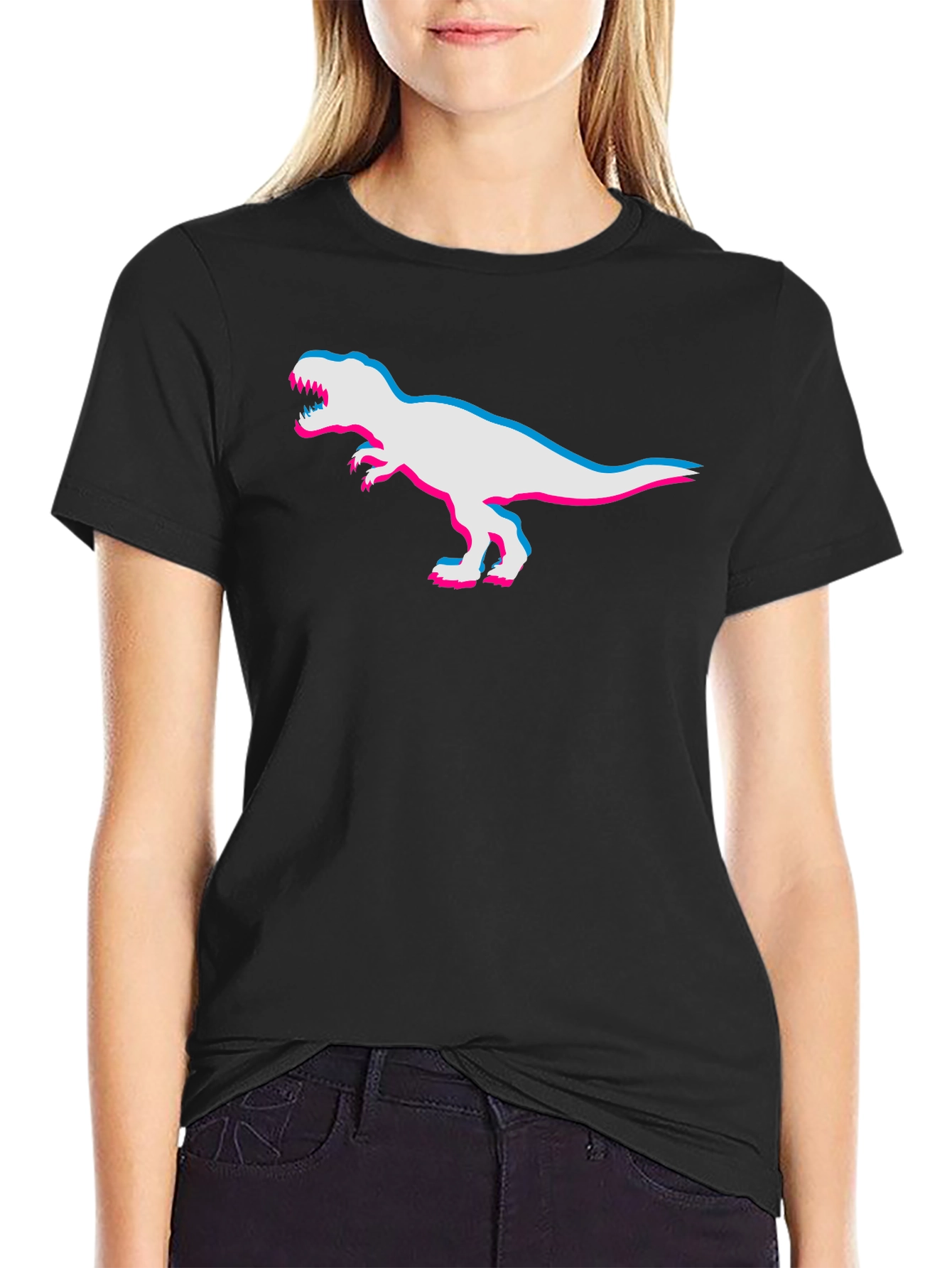 3D Dinosaur Graphic Tee - Cool Retro Style