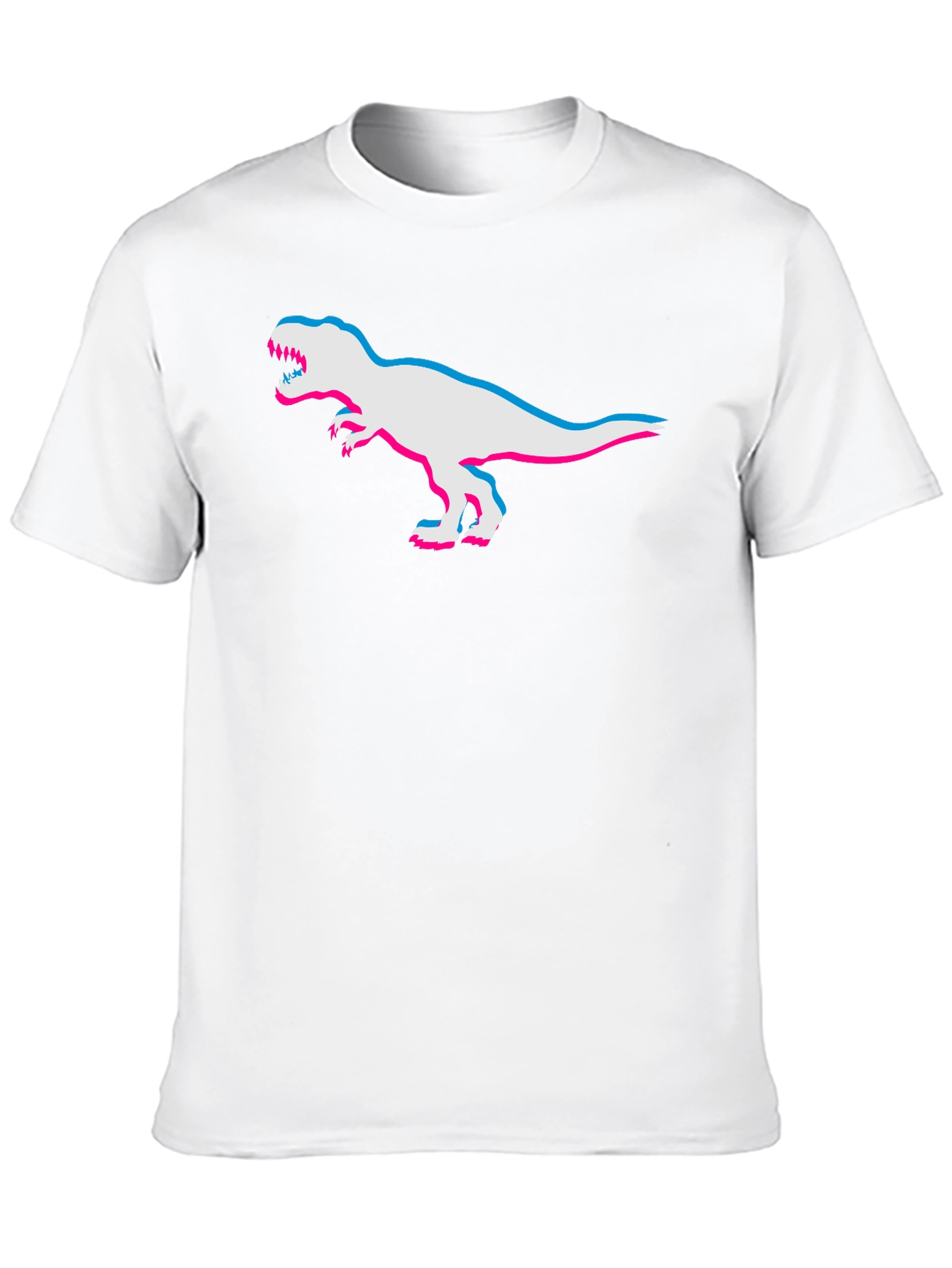 3D Dinosaur Graphic Tee - Cool Retro Style