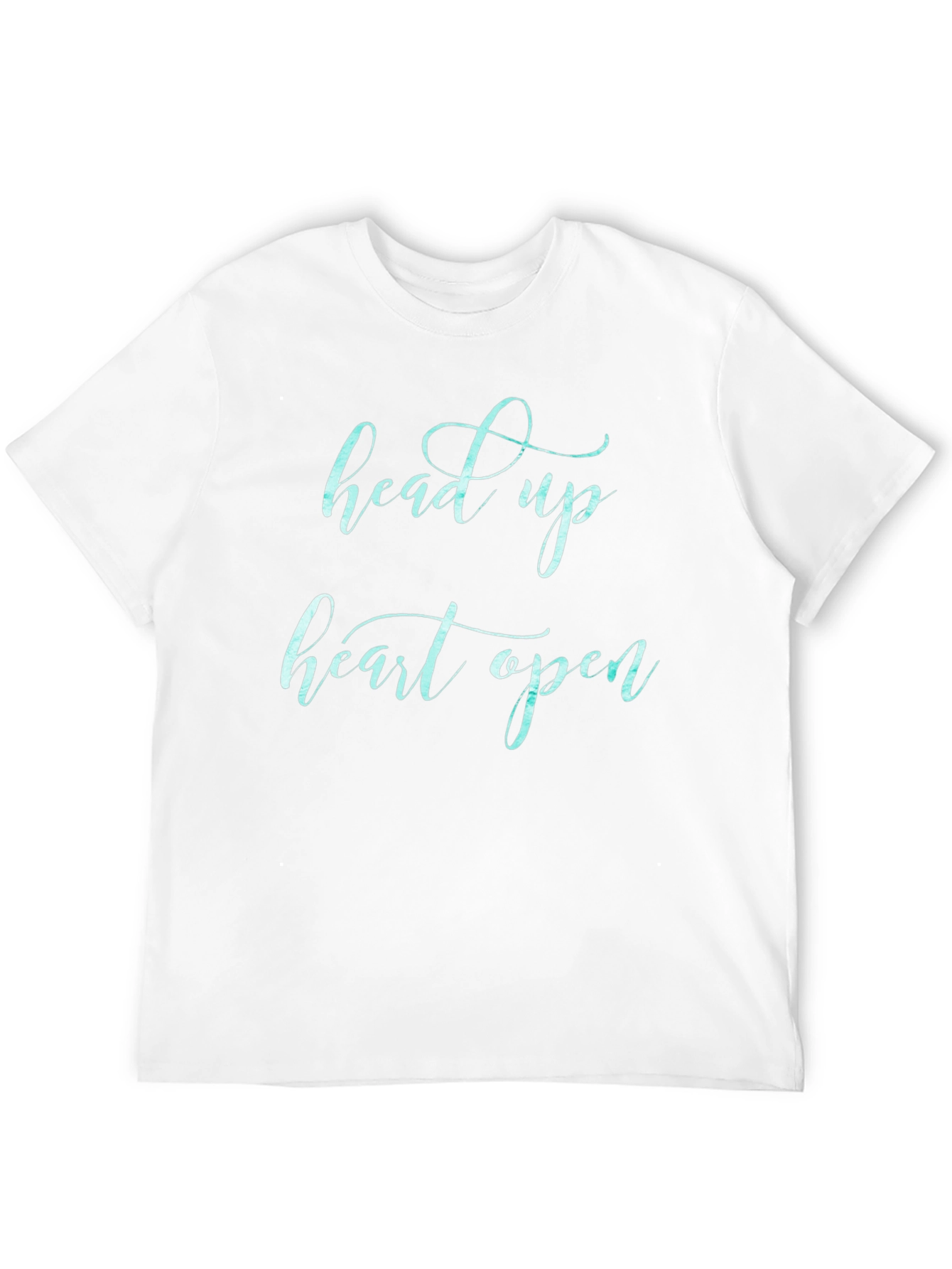 Head Up Heart Open Black Graphic Tee